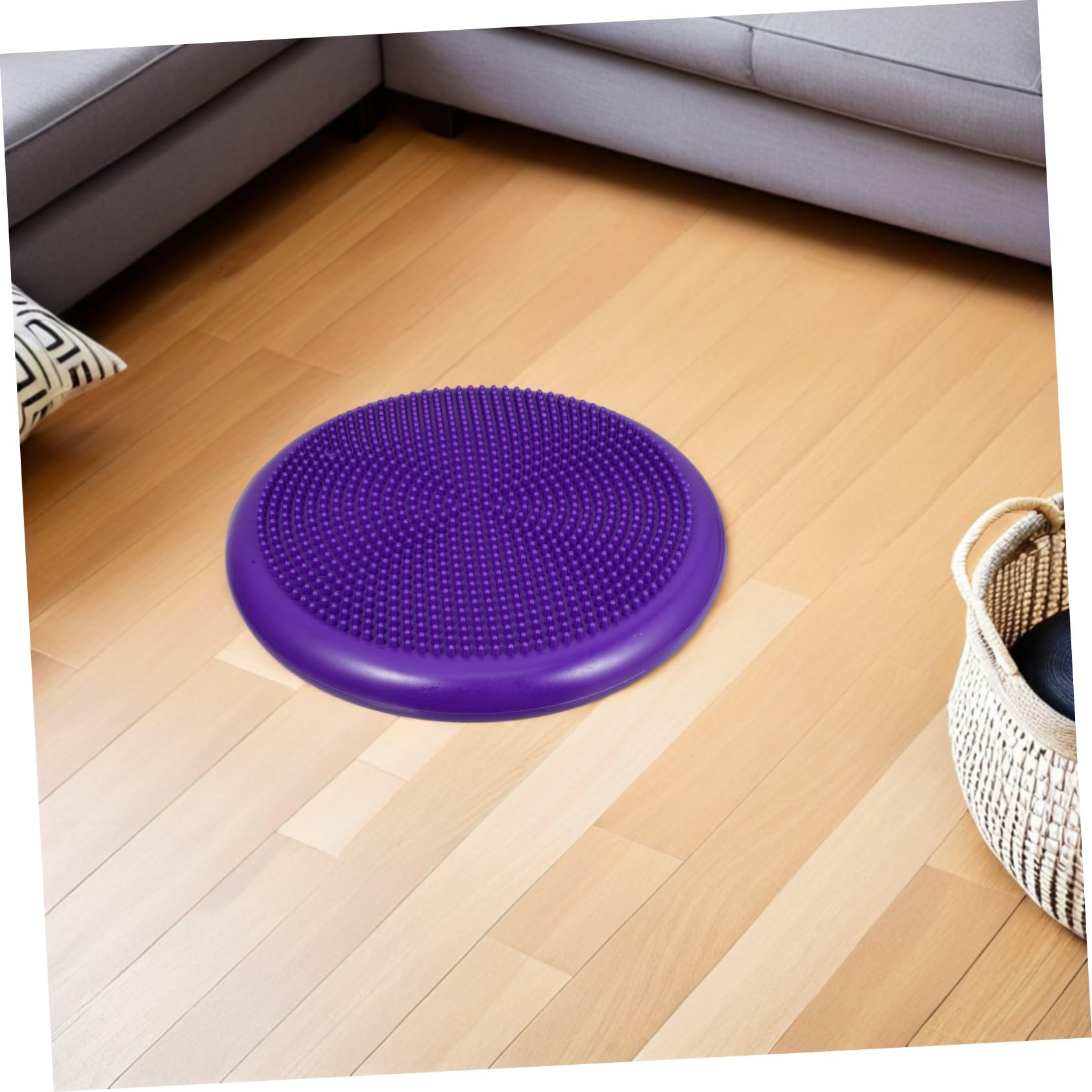 SUPVOX Cuscino Gonfiabile Balance Disc in Pvc Pompa a Mano, Tappetino per Yoga e Fitness, Migliora L'equilibrio la Postura, per Ginnastica in Casa