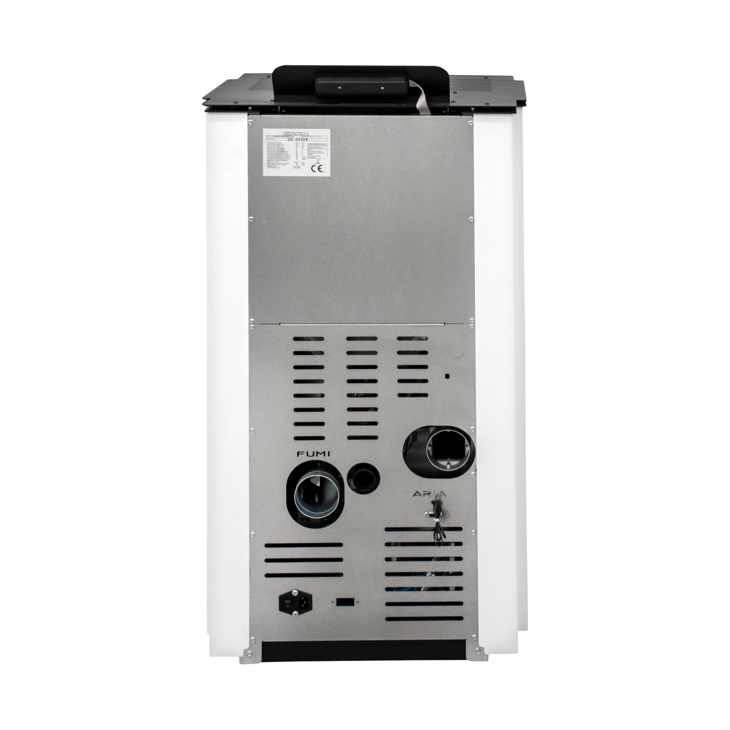 STUFE A PELLET ITALIA Colorado 12 KW 5 Estrellas Canalizado WiFi – Estufa de aire ventilada Eficiencia 91% Calentadores 120 m² Autonomía 15H certificada 5 estrellas 5 Potencias programables Garantía