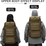 Mardingtop Tactical Backpack Molle Hiking daypack for Motorcycle Camping Military Traveling,25L Backpack