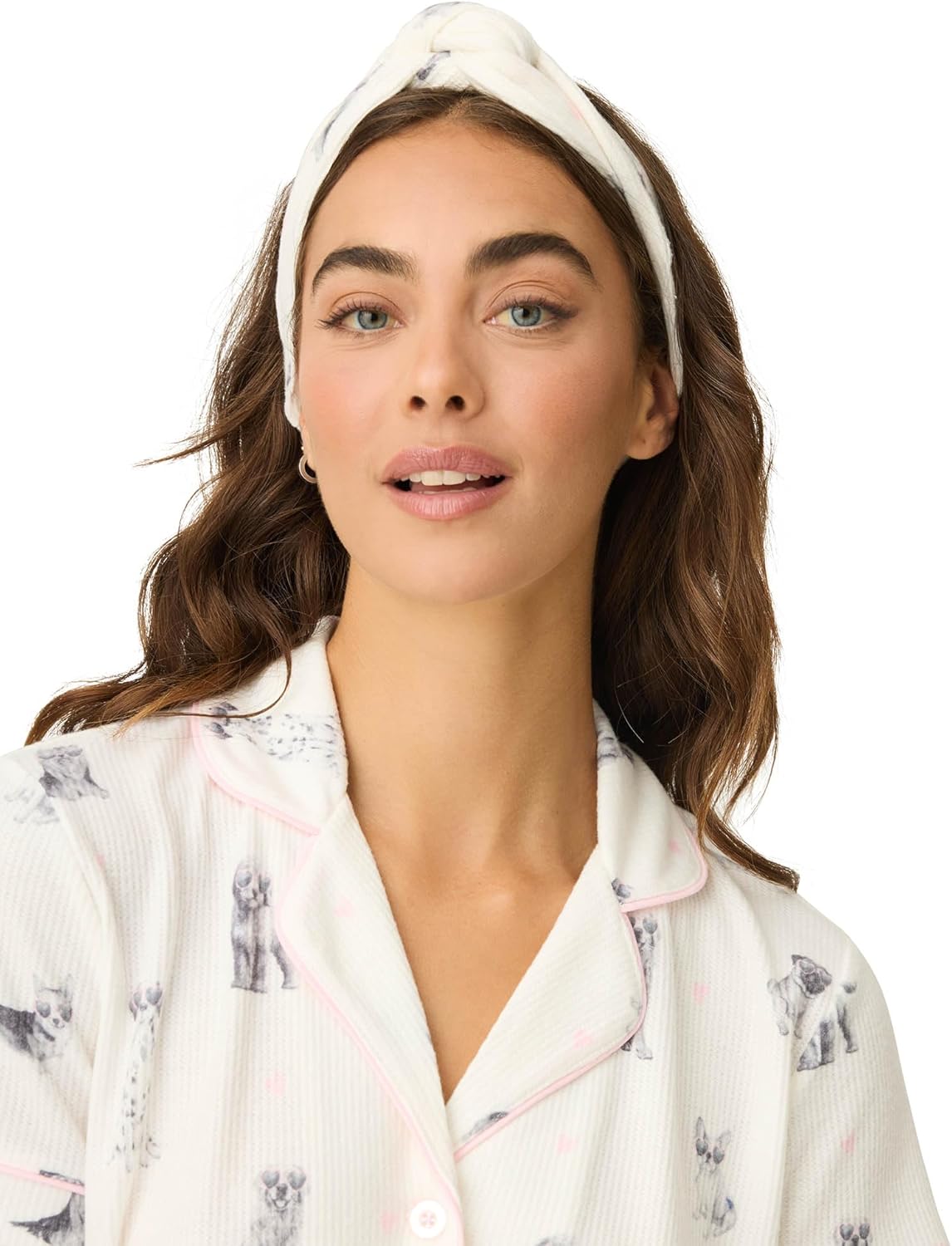 PJ Salvage womens My Dog is My Valentine 3-piece Waffle Knit Pajama Set - Image 5