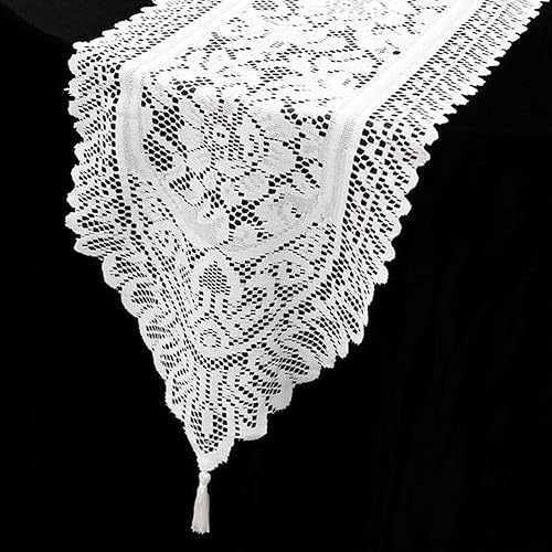 Miniatura 4 de Efavormart Jolly Good - Camino de mesa de encaje de alta calidad para bodas, fiestas de cumpleaños, banquetes, decoración, ajuste rectangular y mesa