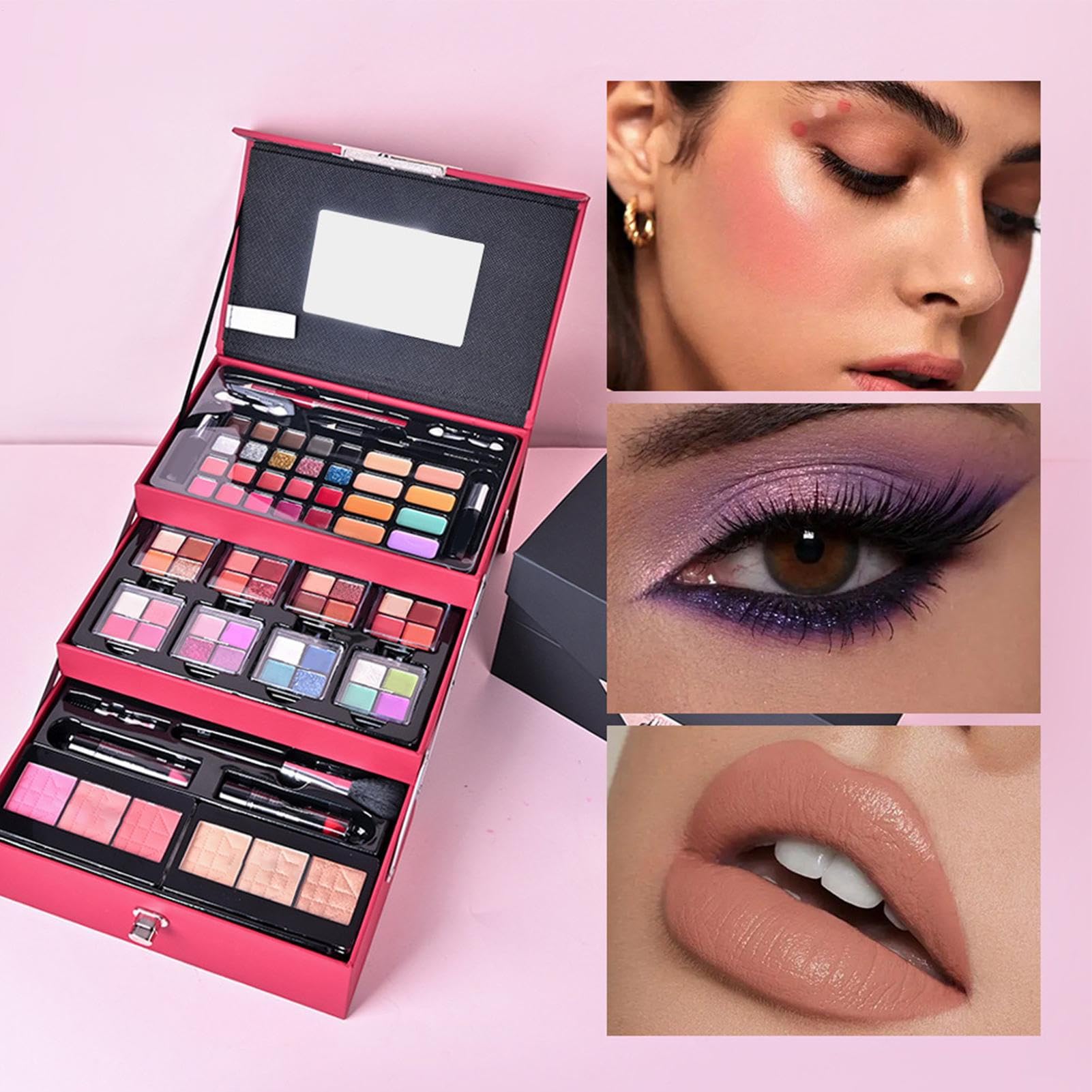 Make-up Set Damen Komplett Set Einsteigerset | Kosmetik Set für Frauen und | Anfänger, Startup Set