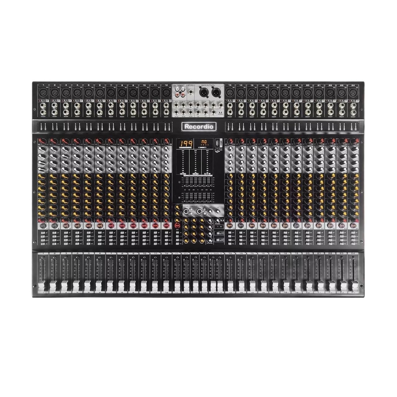 Mixer audio XM24 Mixer USB professionale a 24 canali con mixer for console DJ da palco di registrazione AUX