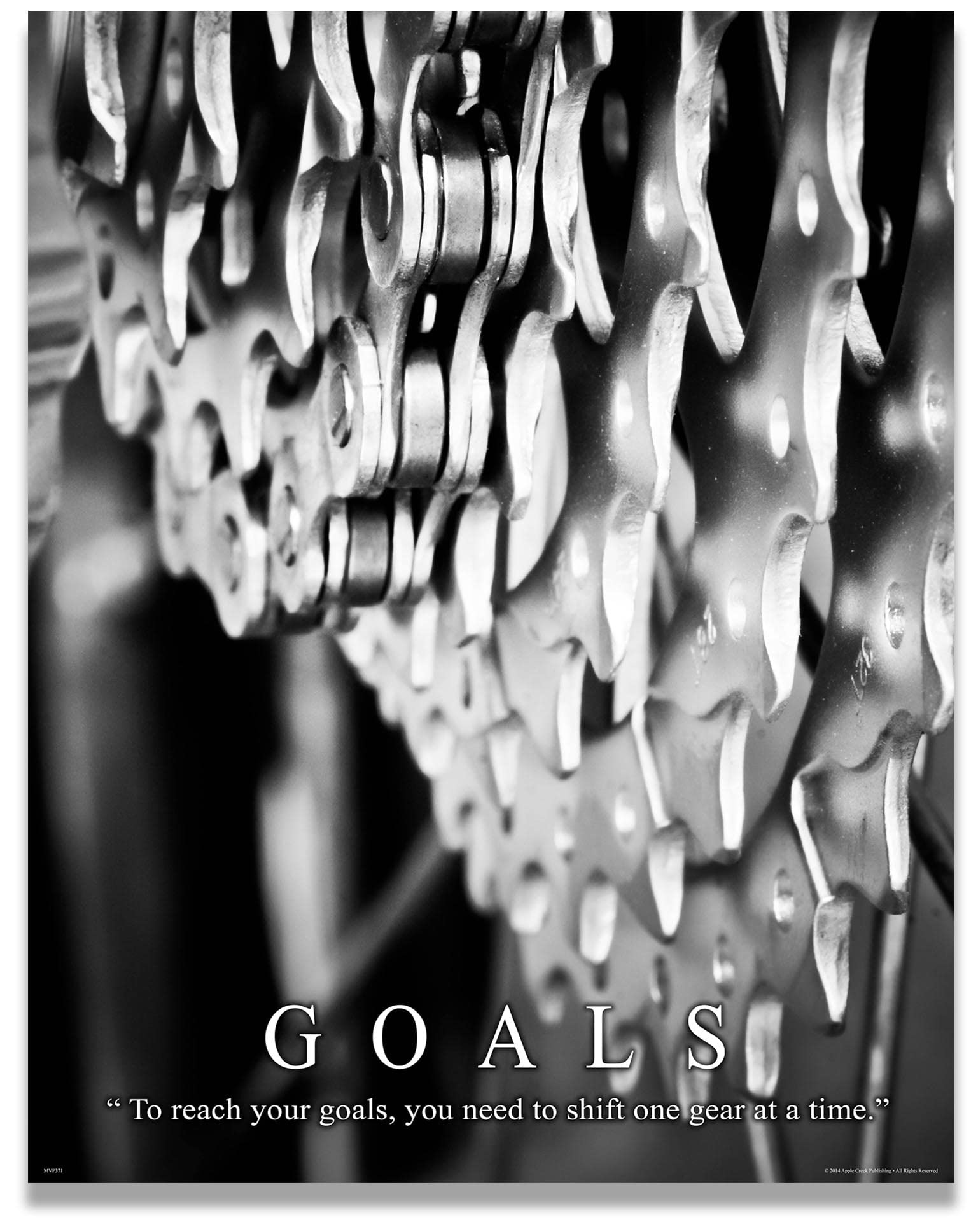 Bicycle Motivational Poster Art Print Mountain Bike Helmet Shorts Parts 11x14 Wall Decor Pictures