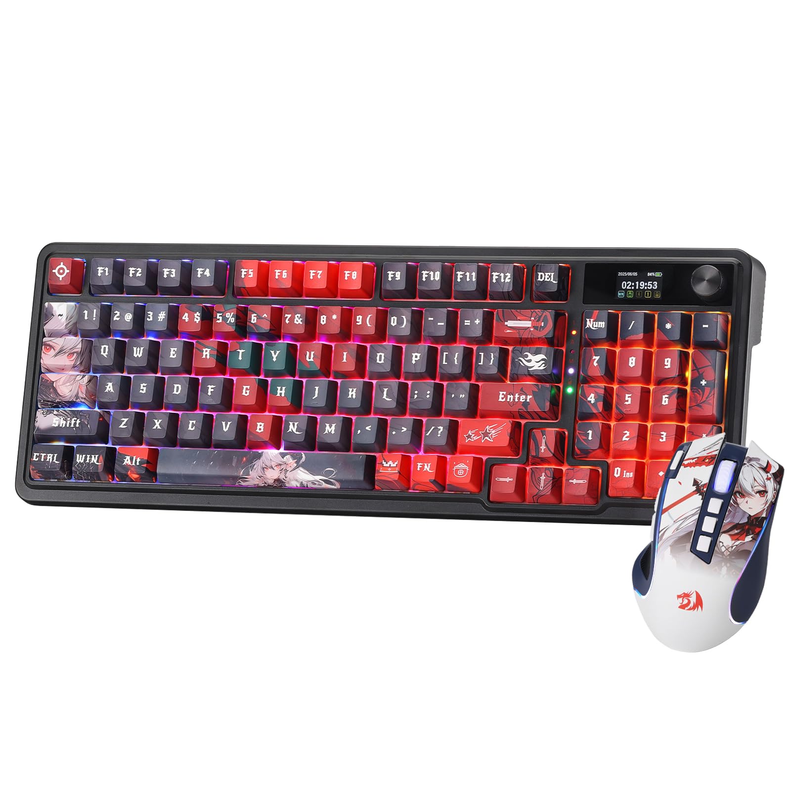 Redragon CB202AK Combo claviers et souris de jeu 3 modes Noir
