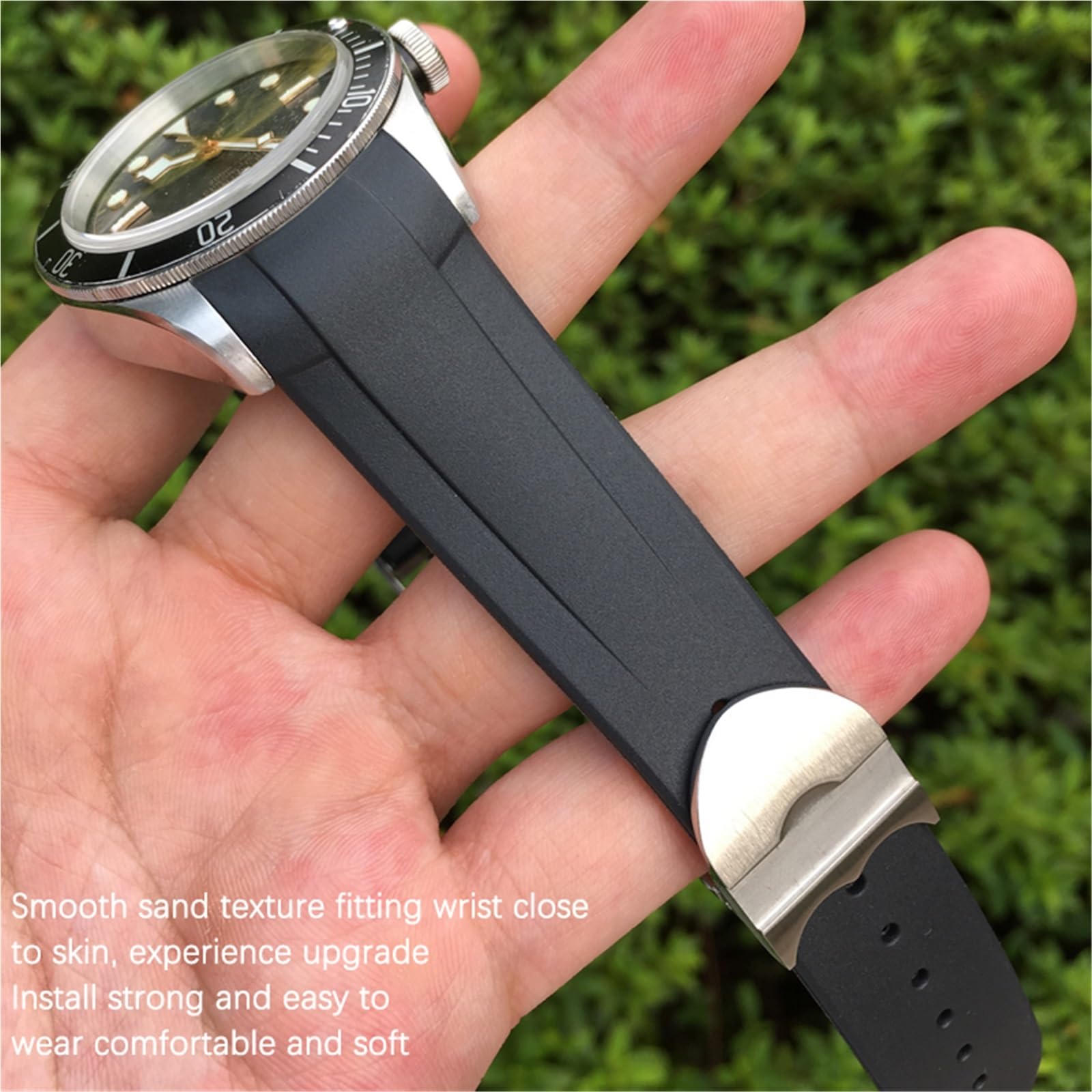 Gomma Silione 20mm 22mm per Tudor Black bay 1958 GMT 41mm Pelagos Blu Arancione Sport Strap Strumenti Regalo