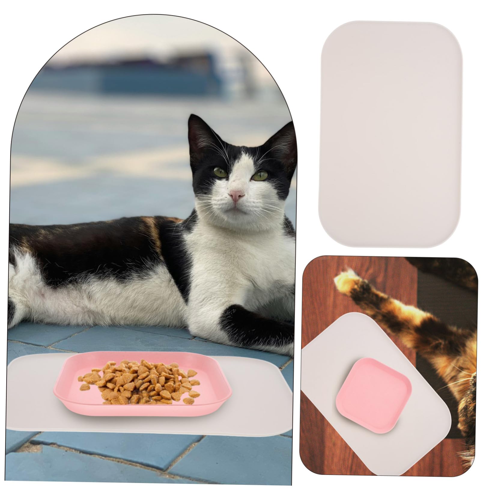 Supvox 3stücke Puppy Feeding Dish Mat wasserdichte -futtermatte Mit Erhöhtem Für Haustiere rutschfest Und Leicht Zu Reinigen Für Hunde Und Katzen