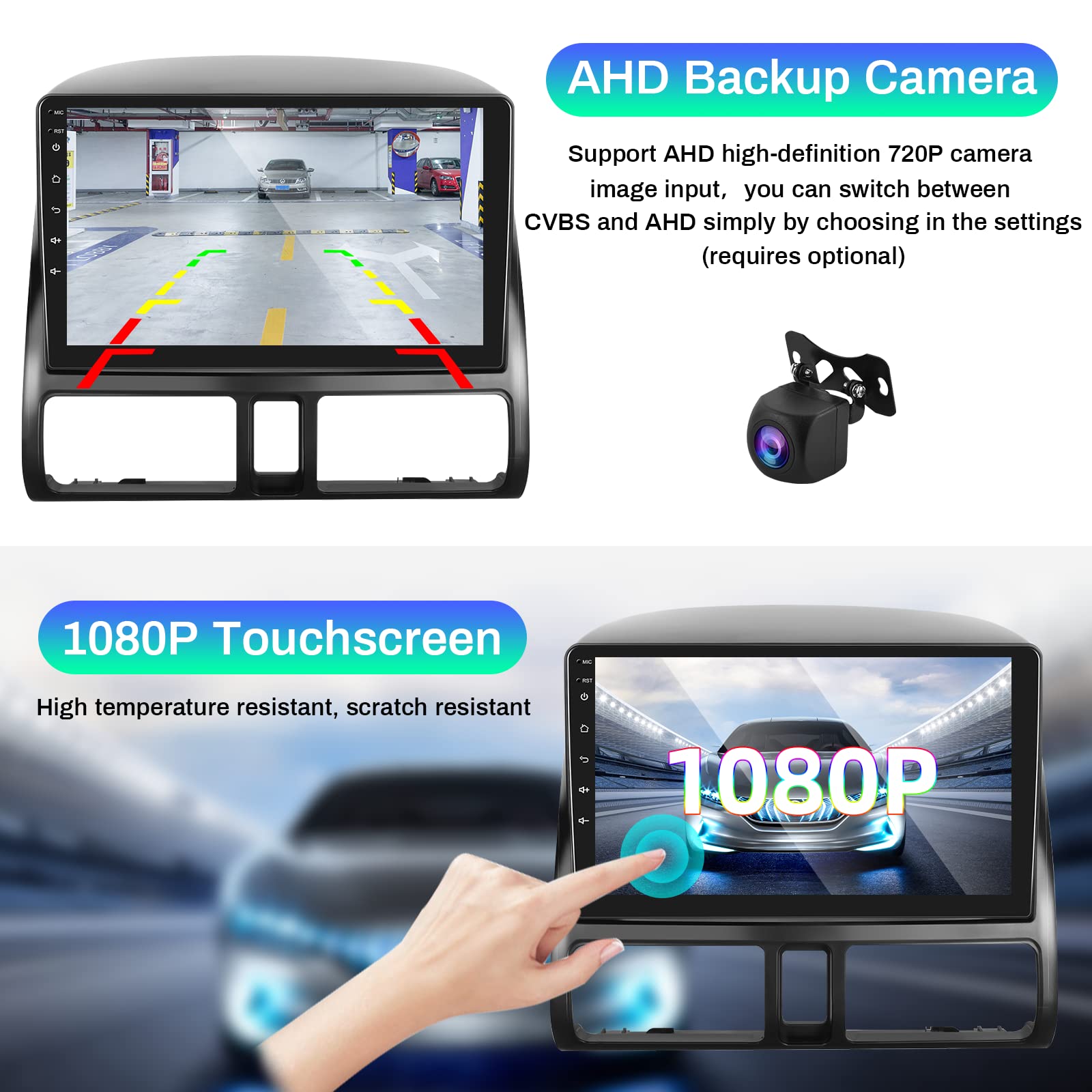 for Honda CRV 2002-2006 Android Car Stereo Support Wireless Carplay Android Auto with 9â€? Capactive Touchscreen 2+32G HiFi Autoradio WiFi GPS Navigation Backup Camera Multimedia Player Car Radio