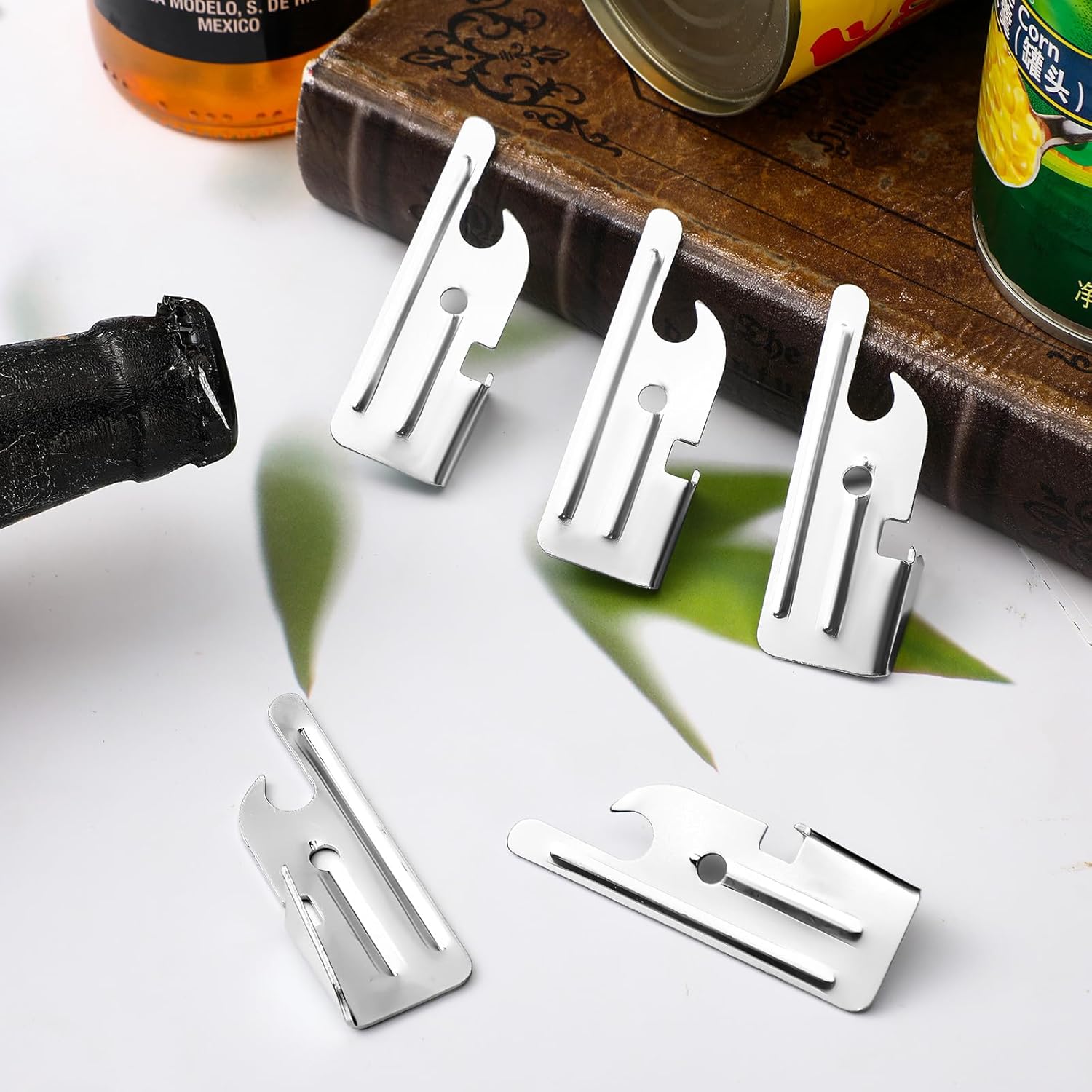 Gisafai 200 Pcs P-51 Military Style Can Openers Manual Camping Can Opener Stainless Steel Survival Army Backpack for Kitchen Travel Camping Survival