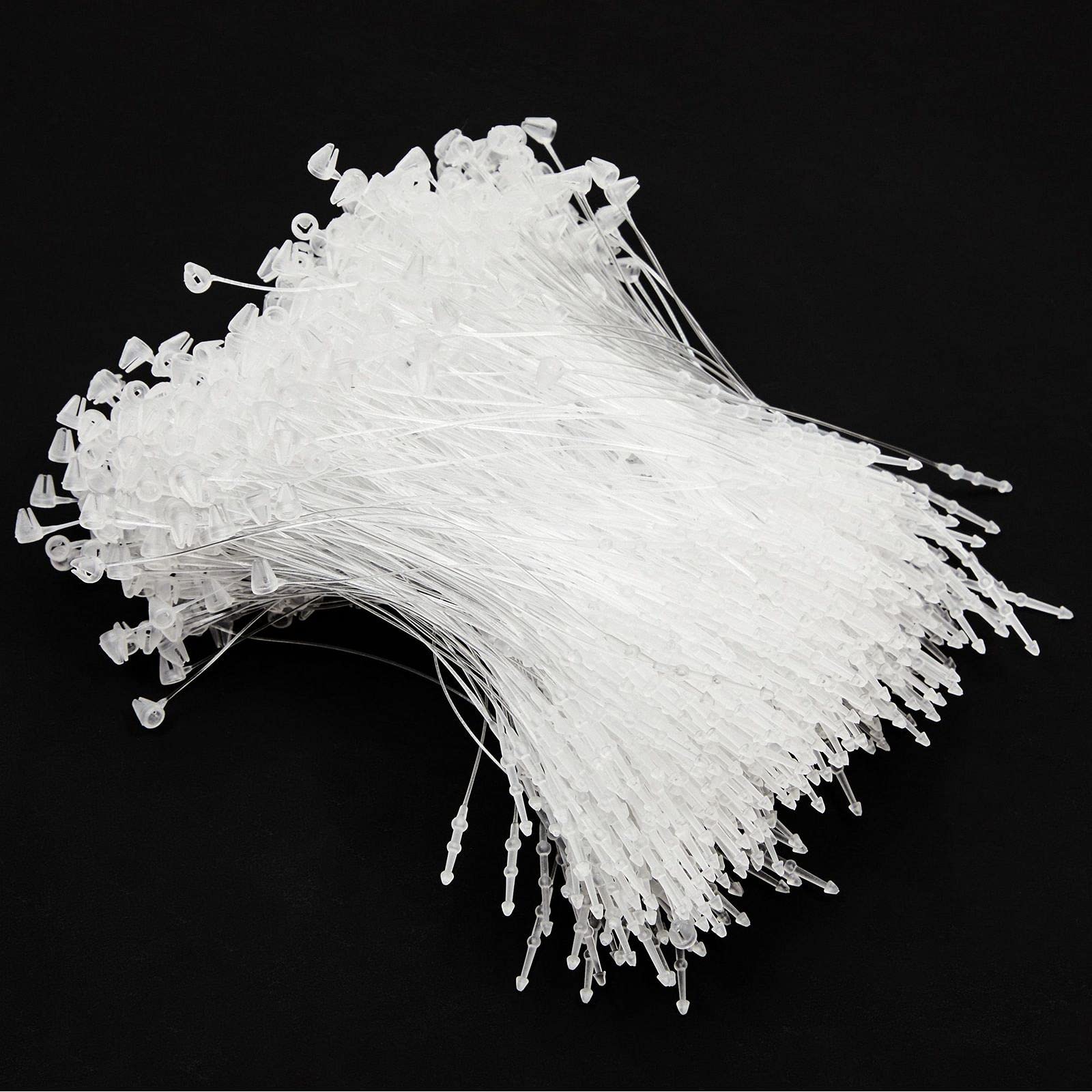 3 Inch Clear Plastic Hang Tag Fasteners, Snap Lock Pin Loop (5000 Pieces) Buy Online in INDIA