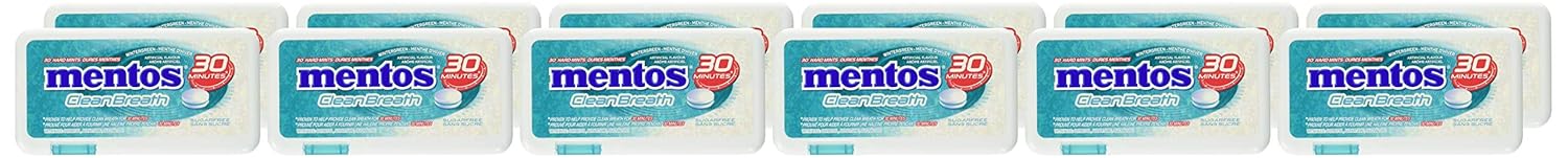 Clean Breath Mints, Wintergreen, 30 pc/Pack of 12