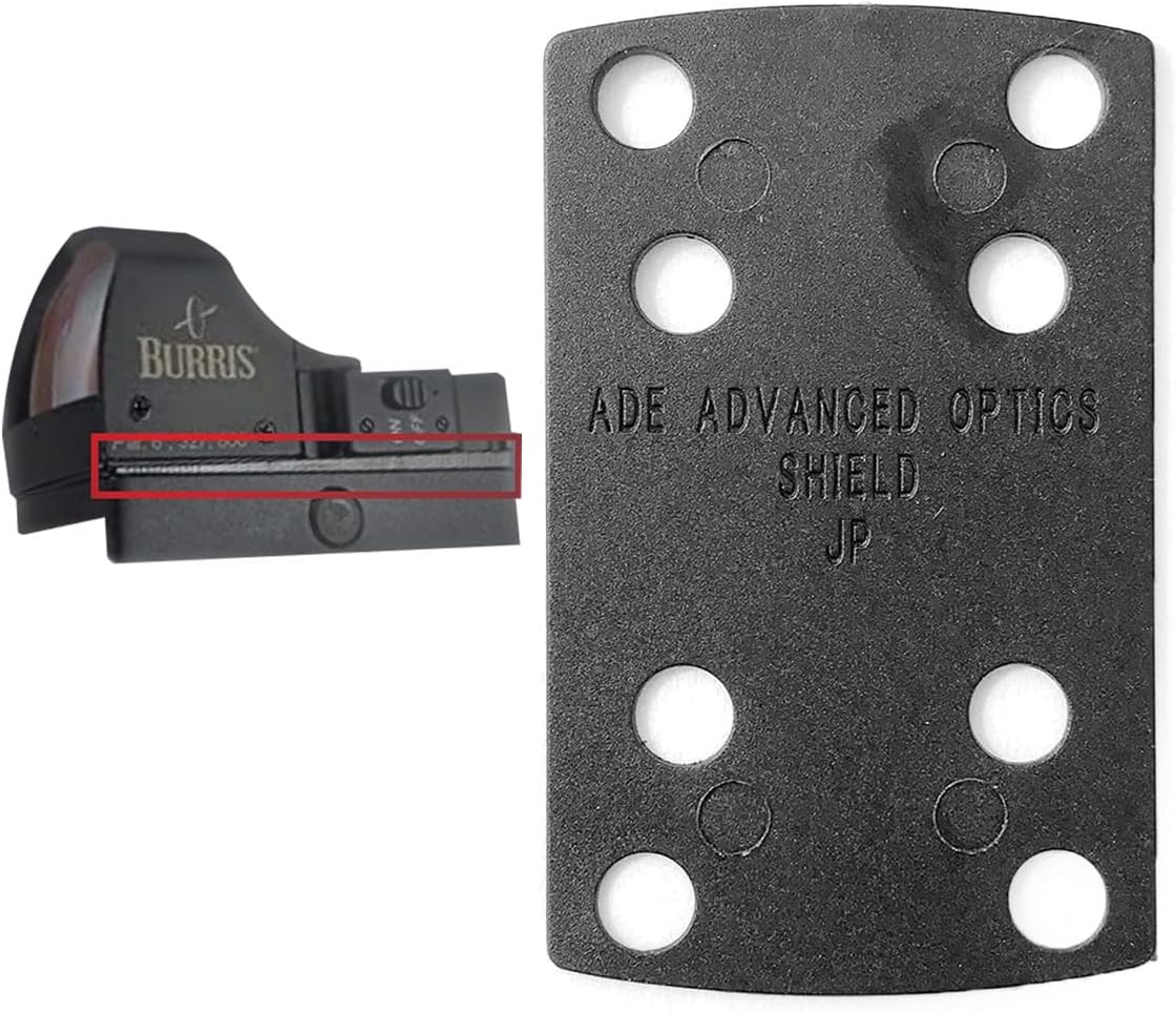 Ade Advanced Optics Red Dot Elevation Delrim Shim – Optic Riser Plate for 407K, 507K, EPS Carry, RMS, Romeo Zero, Delta Point Pro, JP Micro – 1° Shim for Mounting Adjustment, Sight Zero Correction