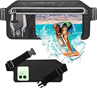 Vista 1 de SJEhome Funda impermeable IPX8 para teléfono con correa ajustable para la cintura, compatible con iPhone de la serie completa Galaxy de hasta 7