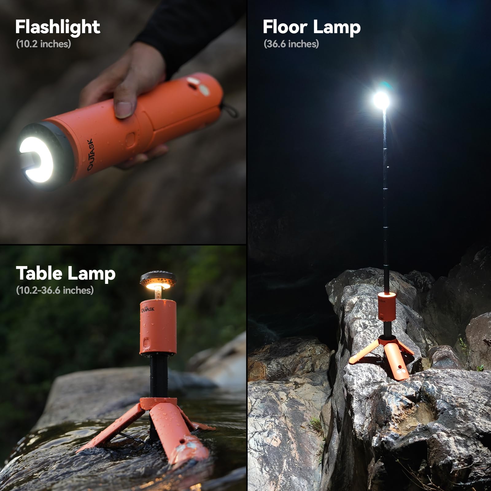 Amazon.com: Outask Camping Light Telescopic, Collapsible Magnetic