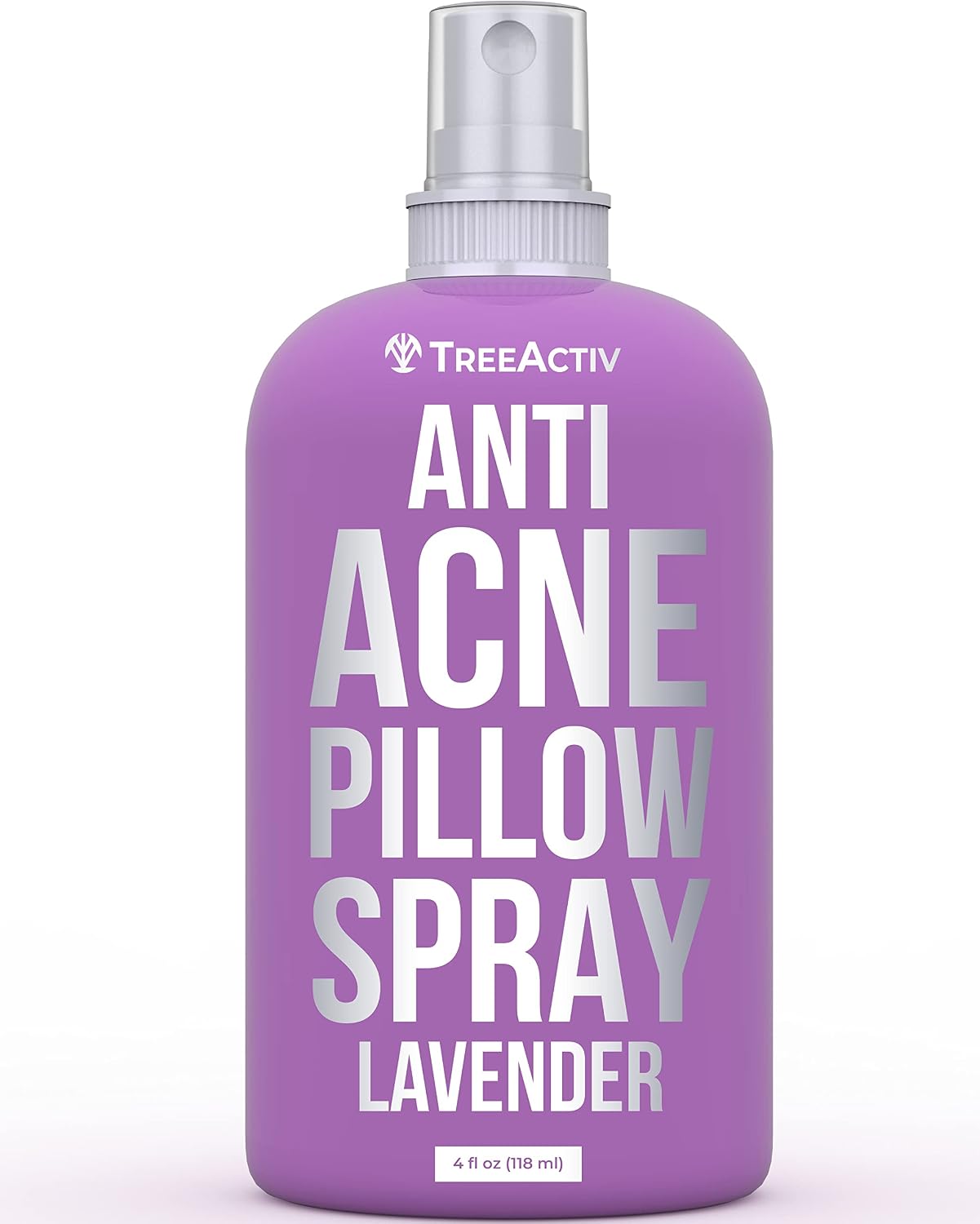 TreeActiv Anti-Acne Pillow Spray, Lavender - All Natural Lavender Room Spray For Pillow and Beddings - Travel Melatonin Spray For Pillow with Tea Tree Oil - Deep Sleep Pillow Spray - 1000 Sprays