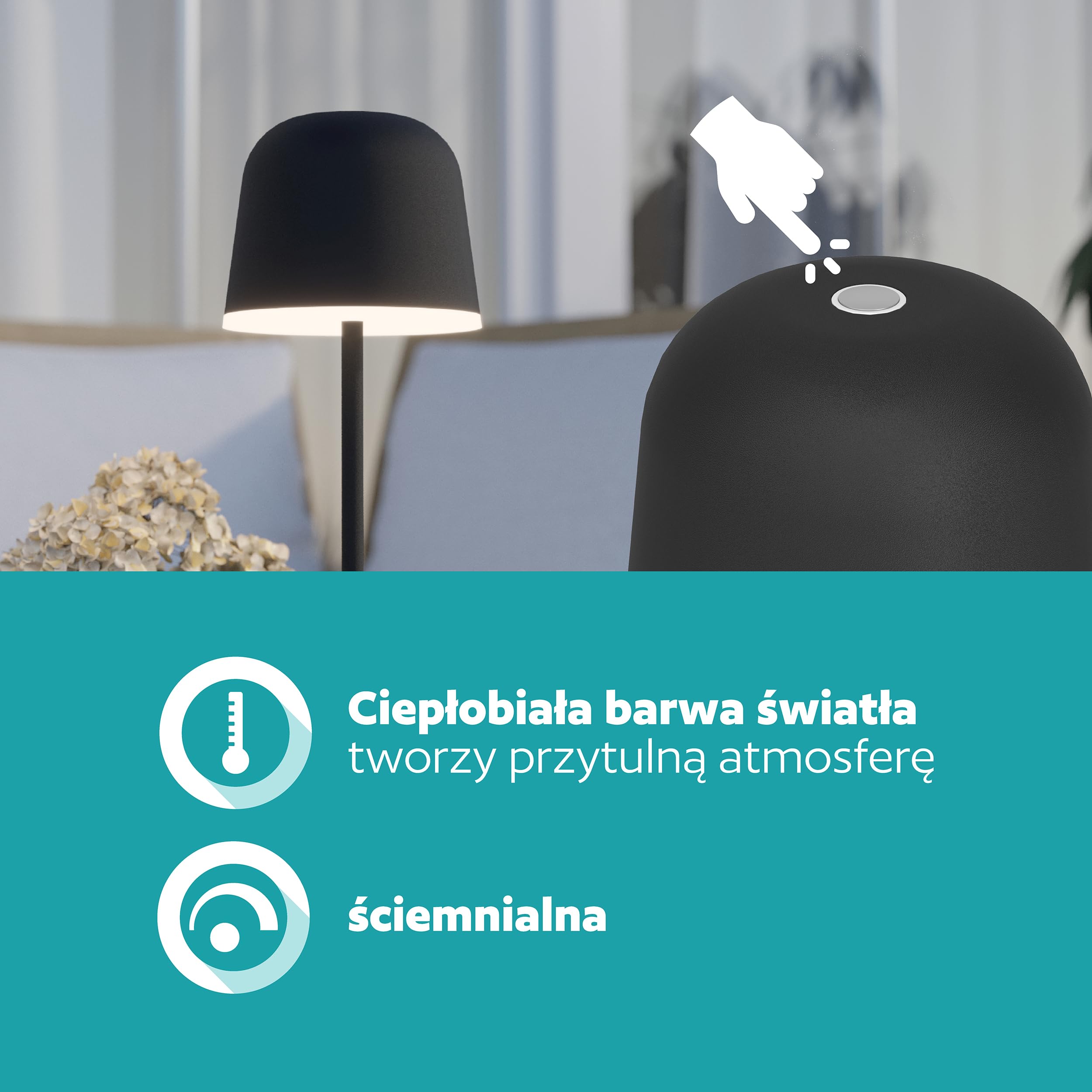 EGLO LED lampa stołowa zewnętrzna Mannera