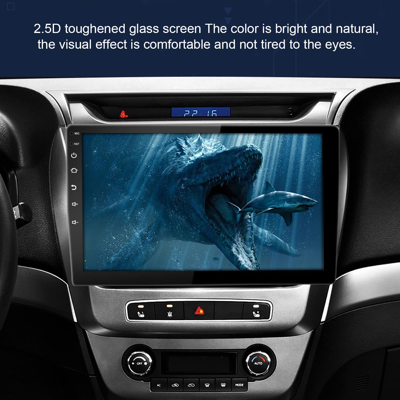 Asixxsix Navegador GPS para Automóvil, 1GB 16GB LTE WiFi RV Camión Navegación GPS con Pantalla Táctil de 10.1 Pulgadas,Cámara de Visión Trasera, Radio FM, de Navegación GPS Universal