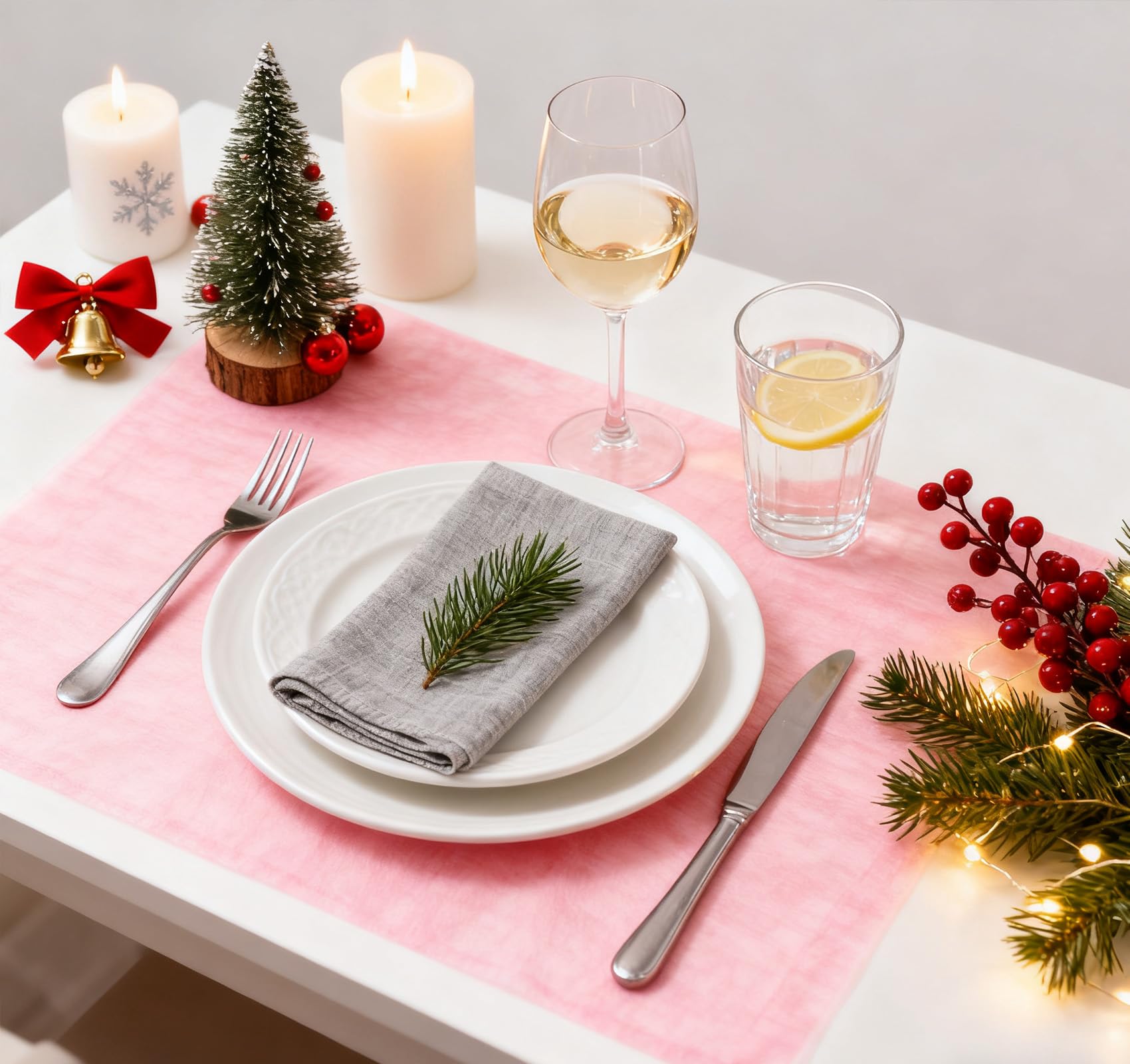 100%Mosel Runner da Tavolo in Tessuto Non Tessuto, in Bianco (30 cm x 25 m), Runner Decorativo da Tavola, elegante Decorazione da Tavola per Compleanni & Matrimoni