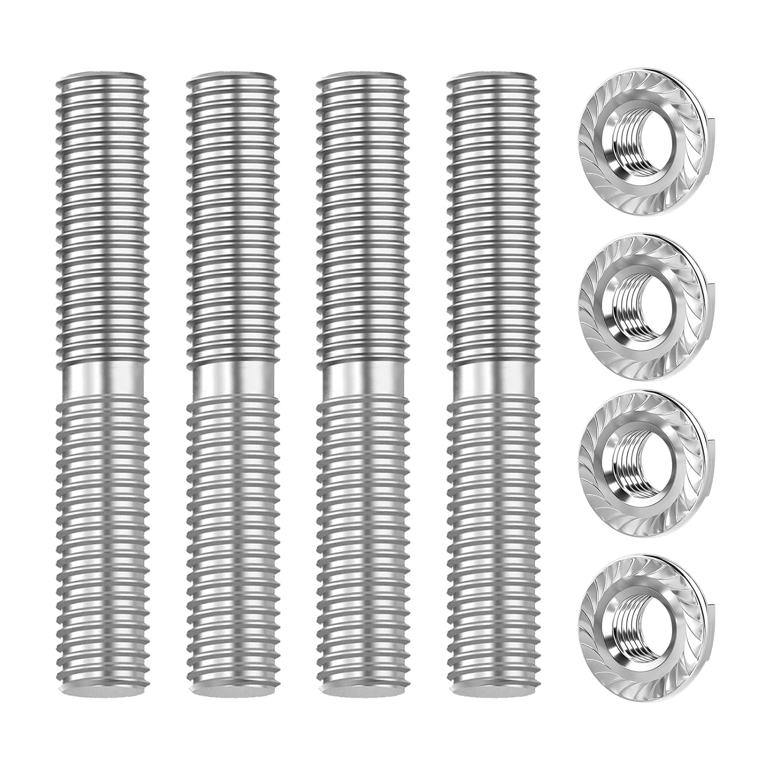 Exhaust Studs Nuts for Harley Big Twin 1984-2015, Sportster XL 1986-2015 Models, Replaces#16715-83