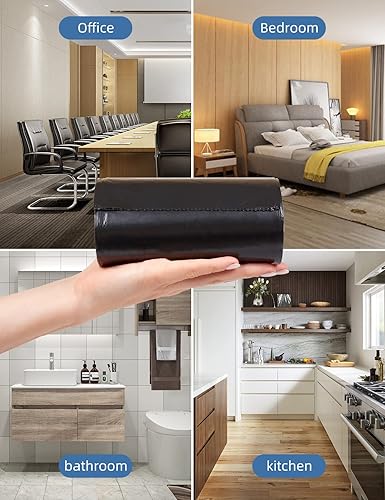 Miniatura 5 de Bolsas de basura pequeñas, 80 unidades, bolsas de basura para baño, automóvil, mini basura, bolsa de plástico para dormitorio, sala de estar, 4