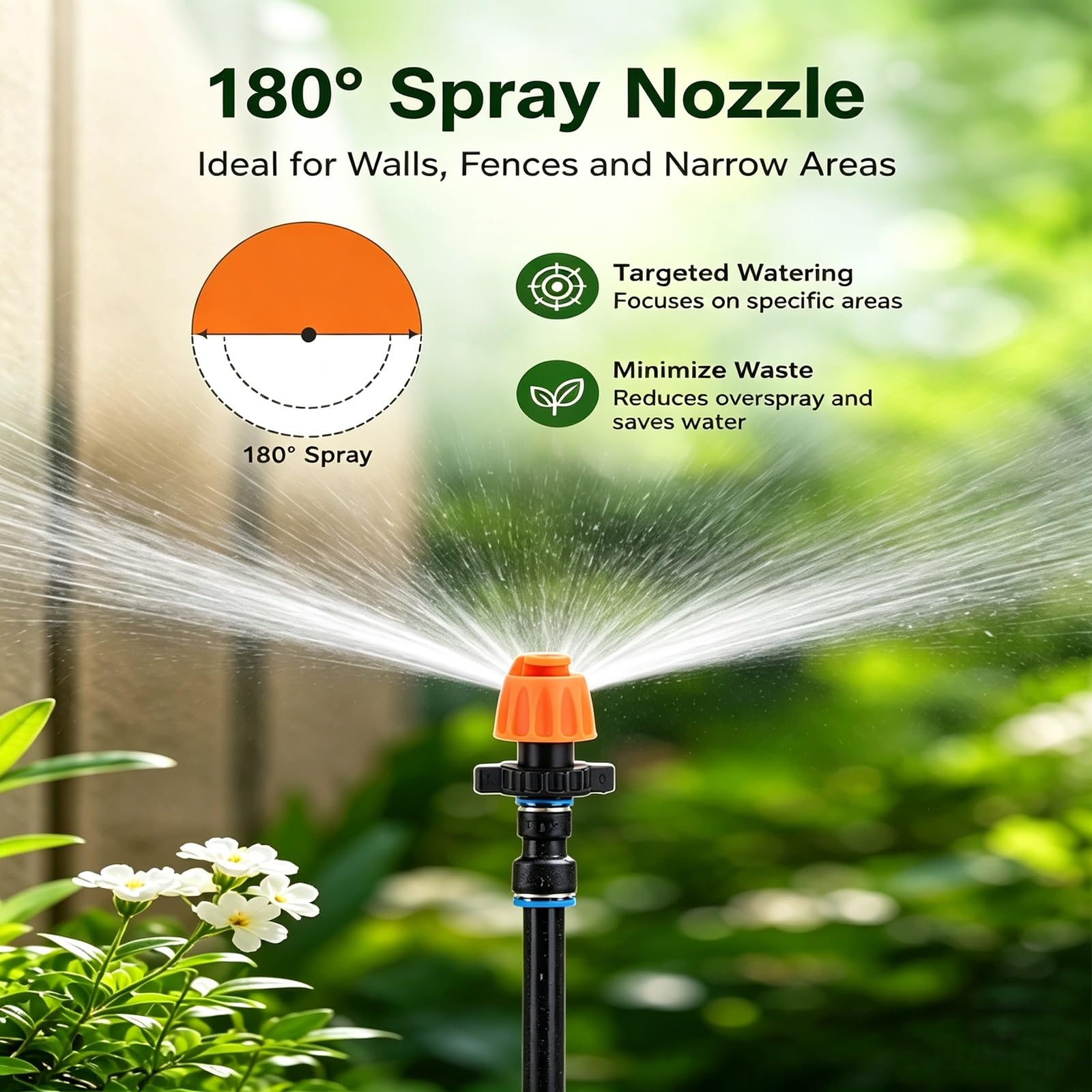 Bewässerungsschlauch-Set (stehend), Sprinkler Mit Individueller Länge