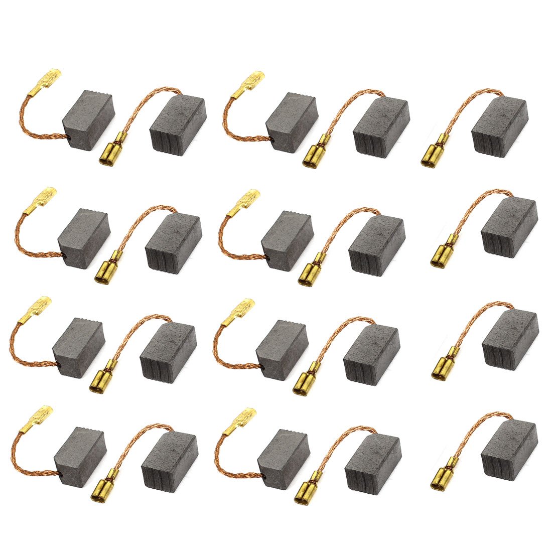 Sourcingmap 13mm x 8mm x 6mm Carbon Brush for Dewalt Rotary Tool 6288 Motor 20 Pcs