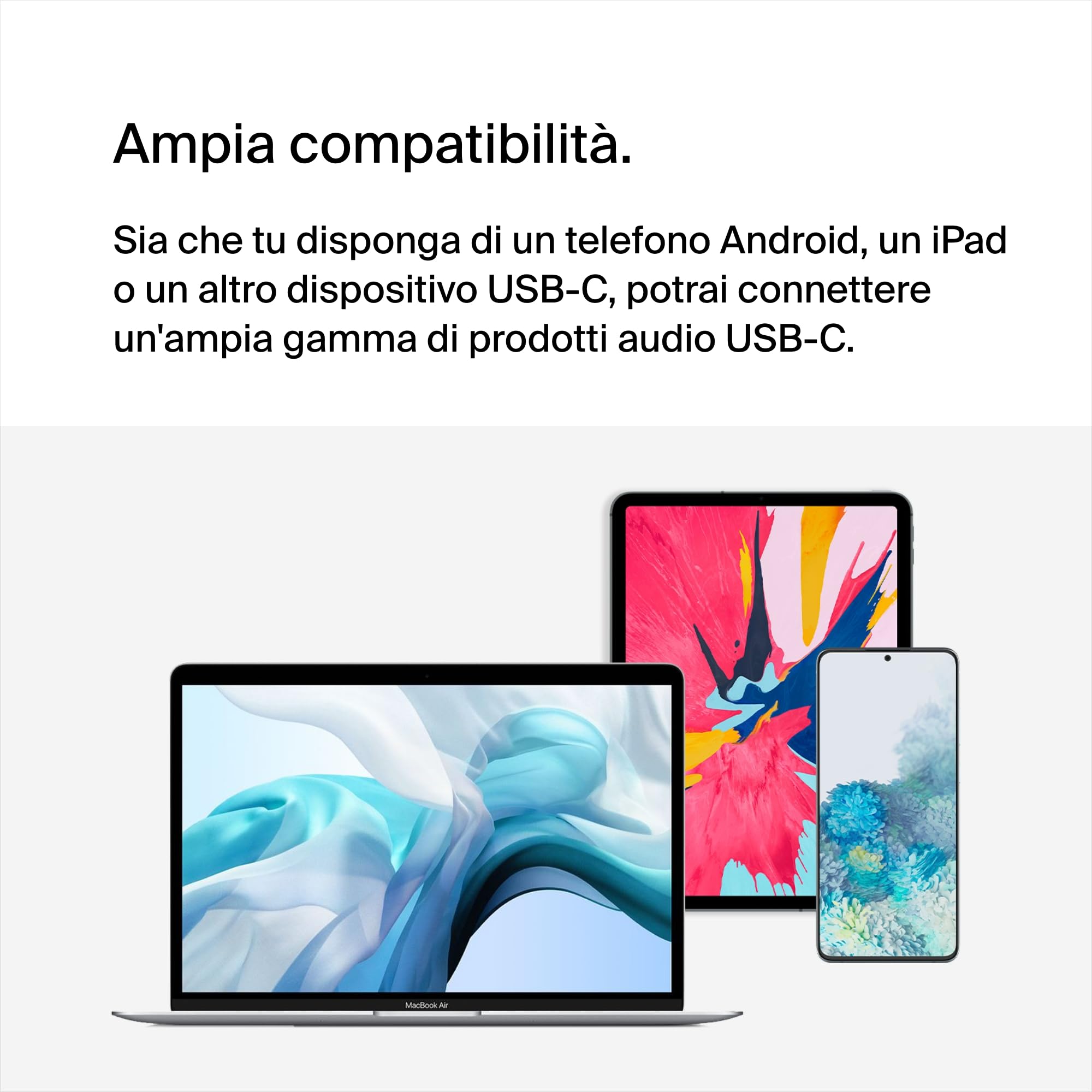 Belkin RockStar Adattatore Audio da 3.5 mm + Ricarica USB-C, Convertitore Audio USB-C Compatibile con iPad Pro 12.9'', 11, Galaxy, Pixel, OnePlus e Altri