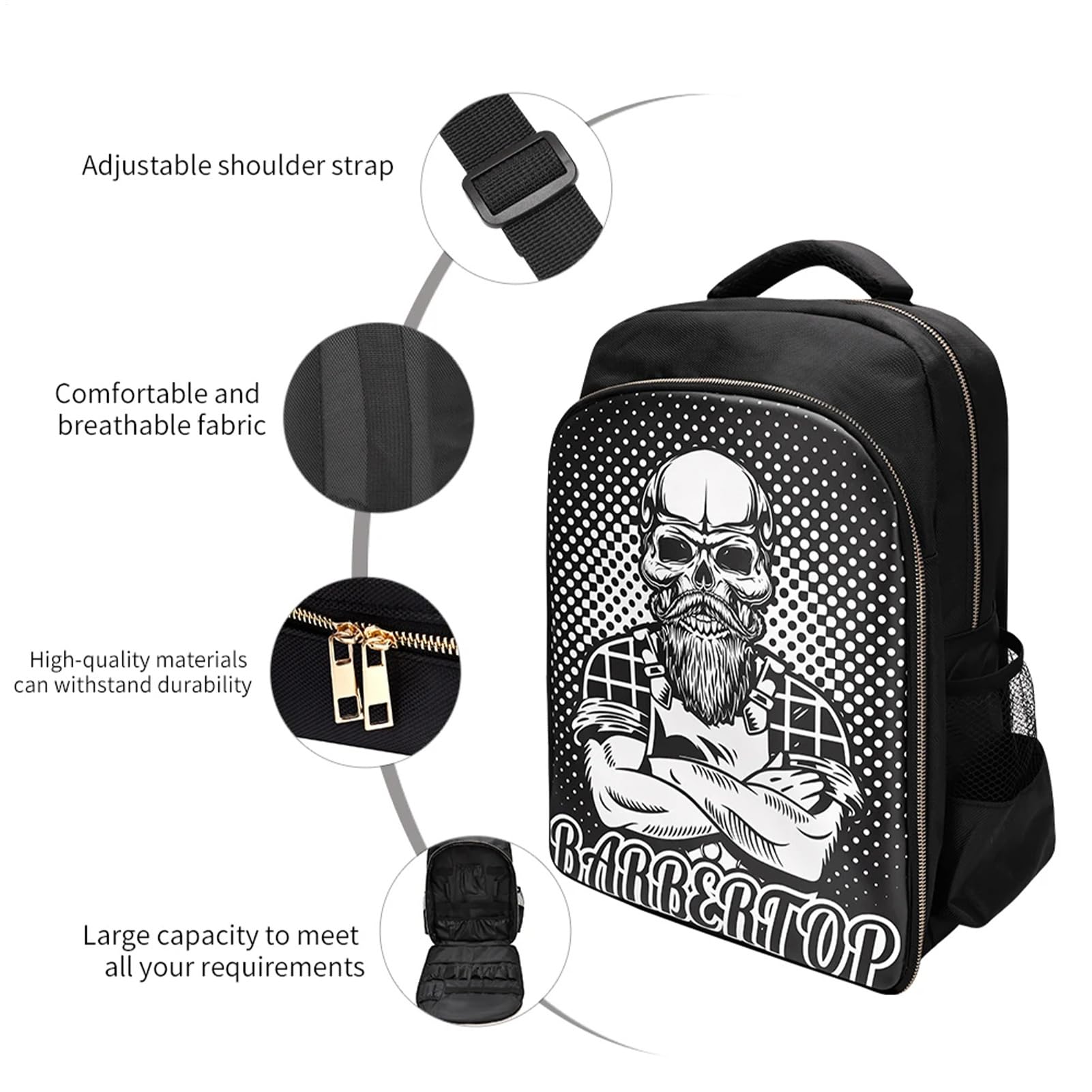 Generisch Friseurrucksack, Friseurtasche - Barbers Tools Reiserucksack