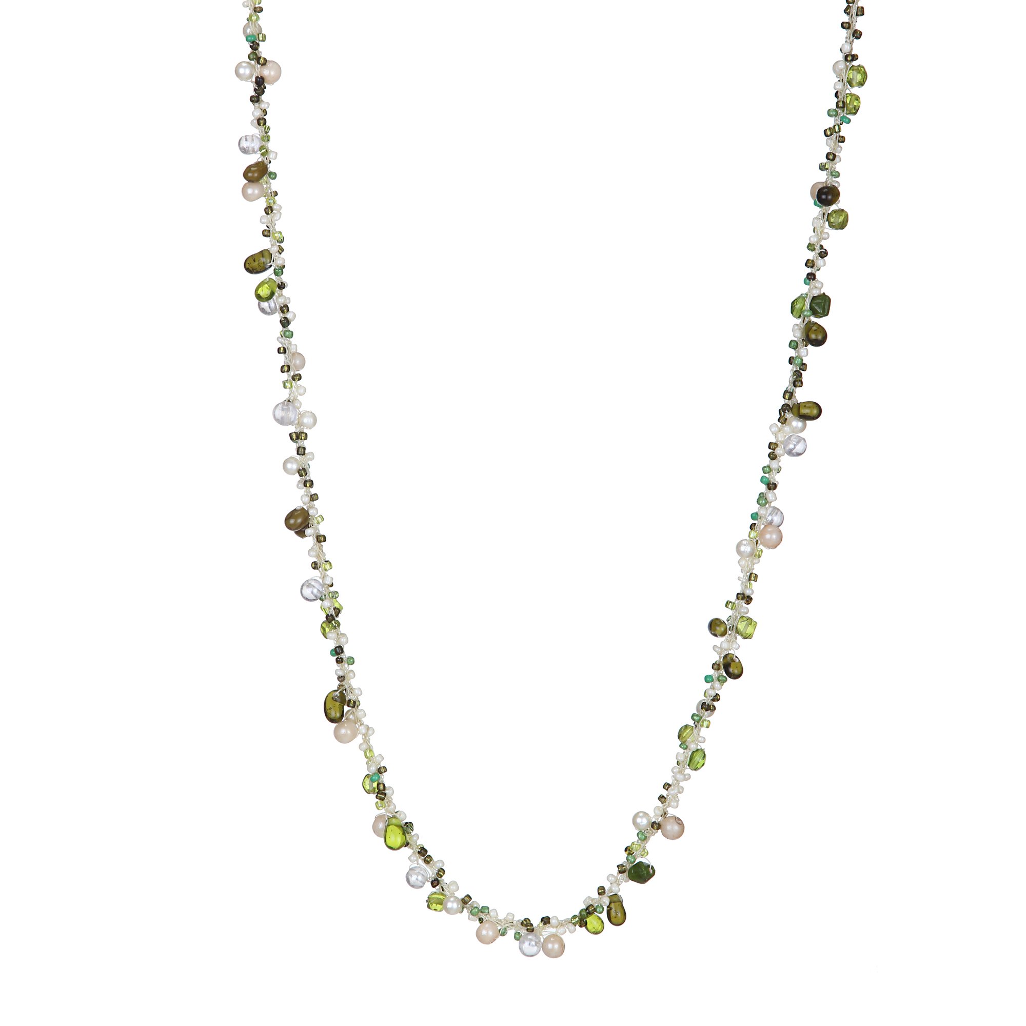 Multicolor Glass Women Necklace (4093)-image-27