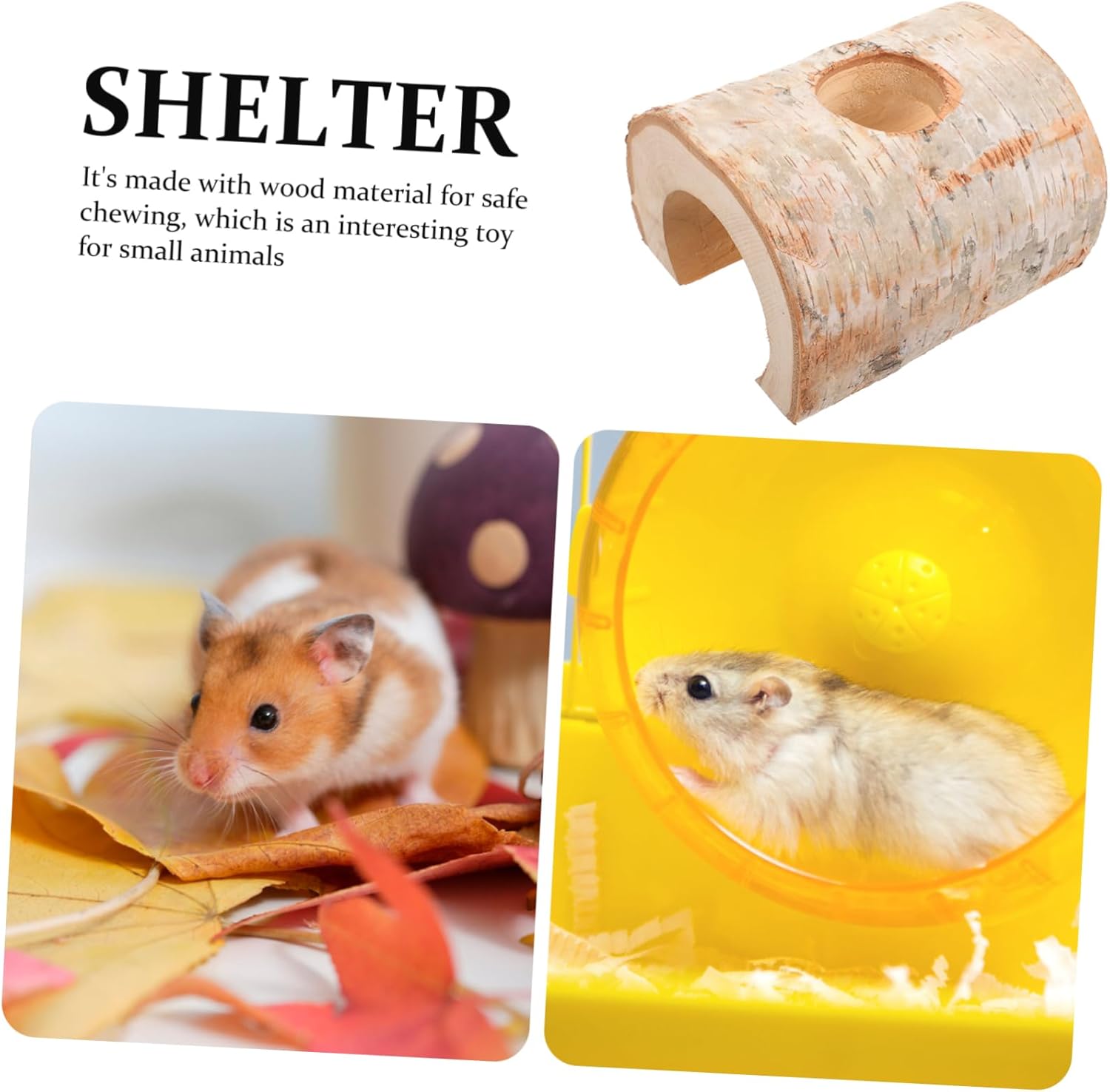 BESPORTBLE Hamster Tunnel Hideout Gerbil Cave Toy for Chewing Inner Adventure Tube for Animals Fun Comfortable Play Space