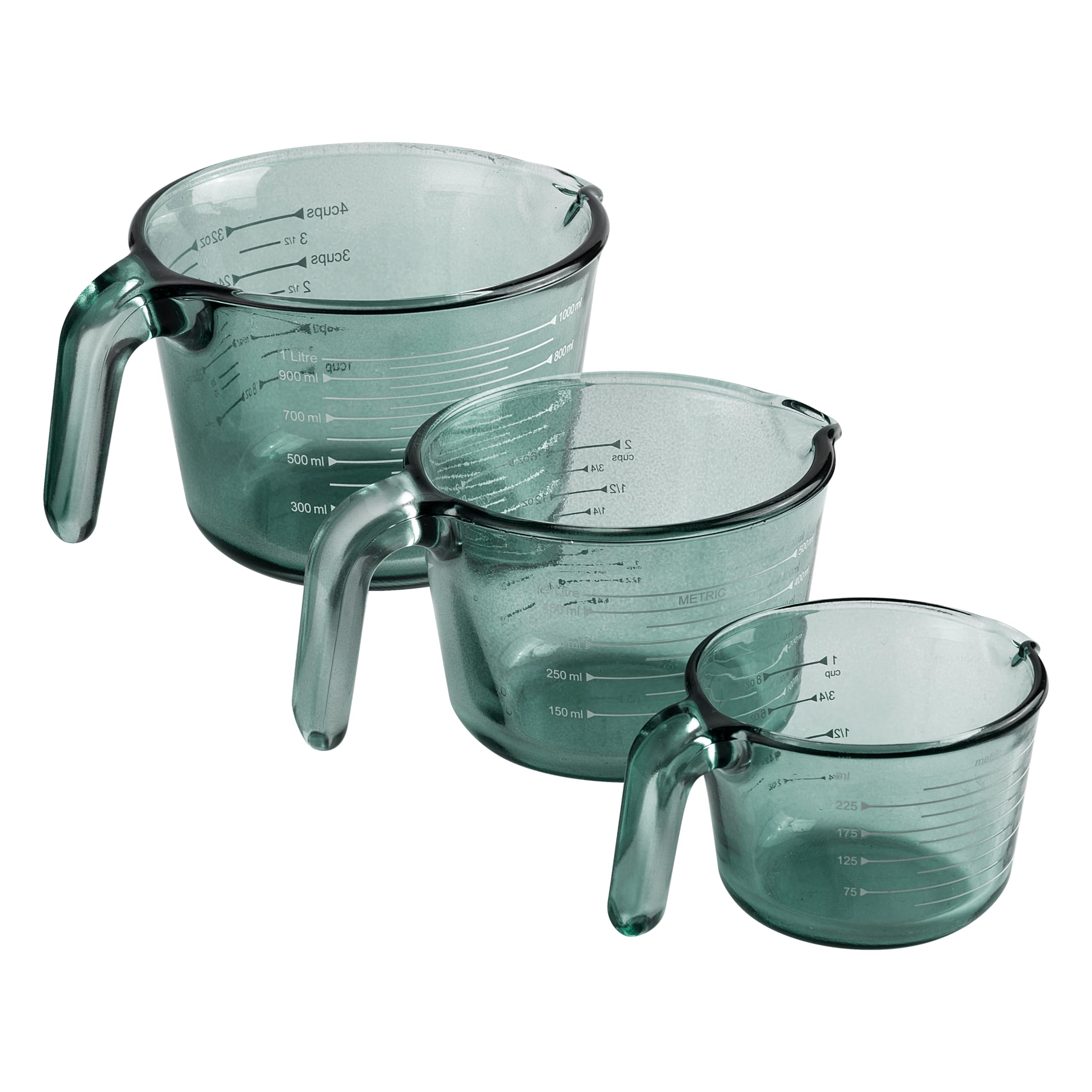 COOK WITH COLOR Glass Measuring Cups