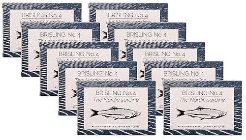 Miniatura 2 de Fangst Brisling No. 2  Sardina nórdica estañada ahumada sobre madera de haya  3 latas de 3.53 oz