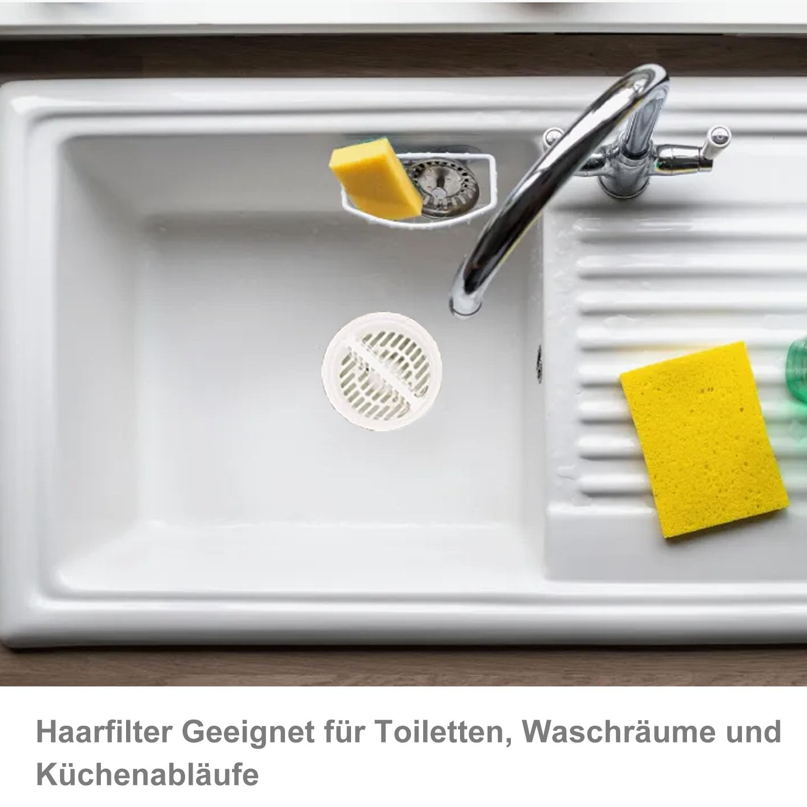 2 Pièce Filtre Evier Cuisine Silicone, Filtre À Cheveux Douche, Filtre À Bonde De Douche Et Bain