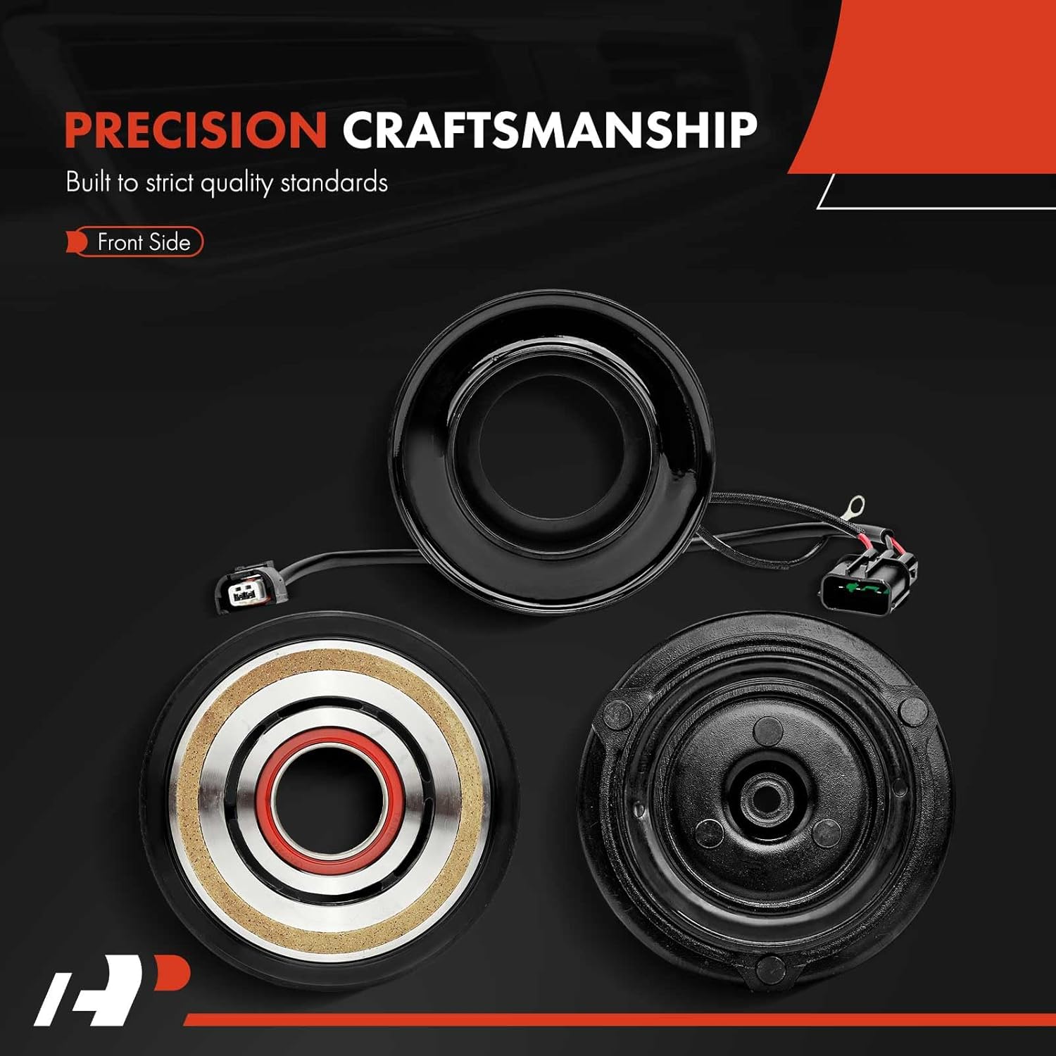 A-Premium Air Conditioner AC Compressor Clutch Kit Compatible with Hyundai Elantra 2011-2013, Elantra Coupe 2013, Elantra GT 2013, 1.8L, with ATC