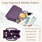 IGOLUMON Top-Handle Handbag Leather Purses for Women Waterproof Crossbody Womens Handbags Anti Theft Tote Purse Ladies