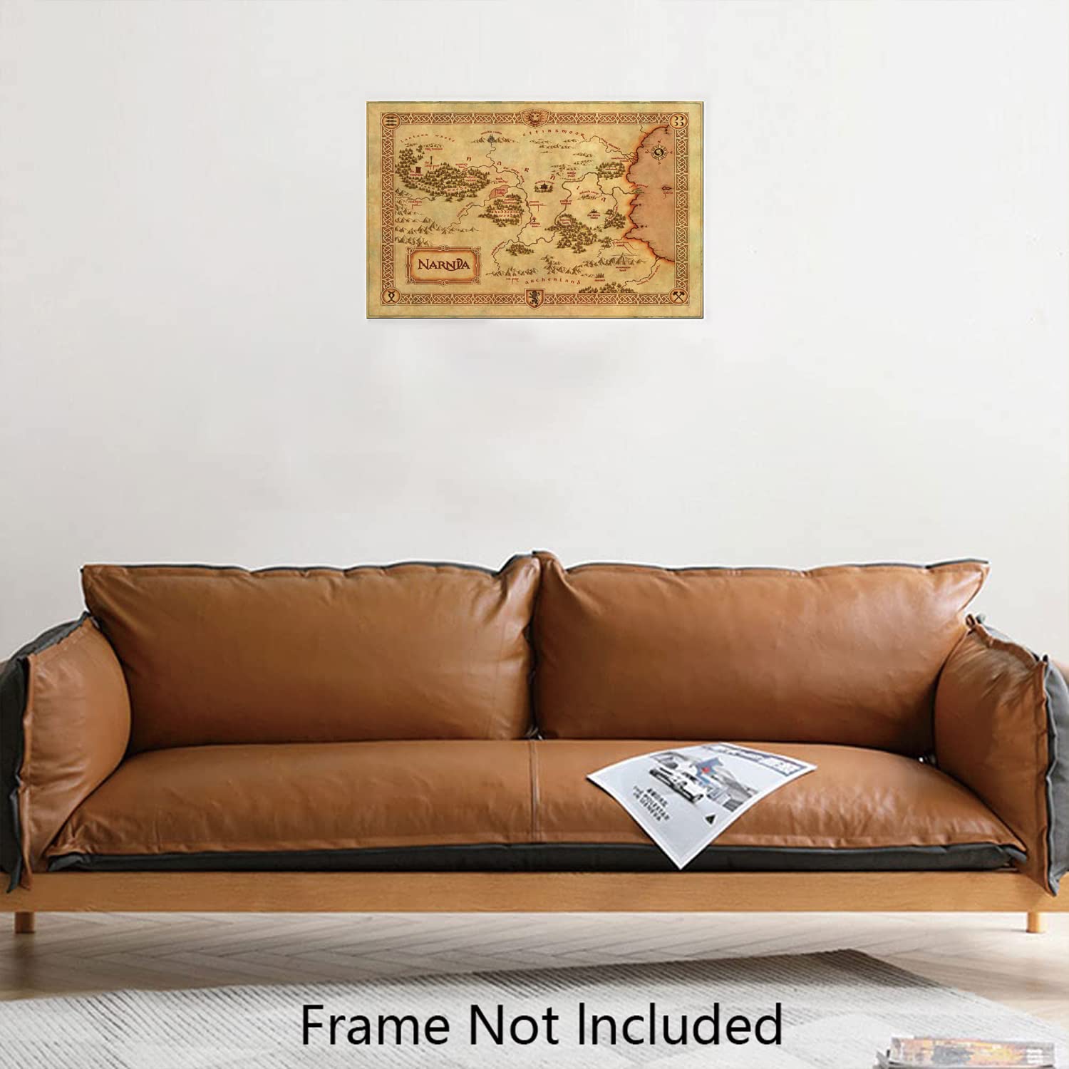 ナルニア国物語　額装3Dアート Amazon.co.jp: XIHOO ナルニア国物語地図ポスター ホームデコ