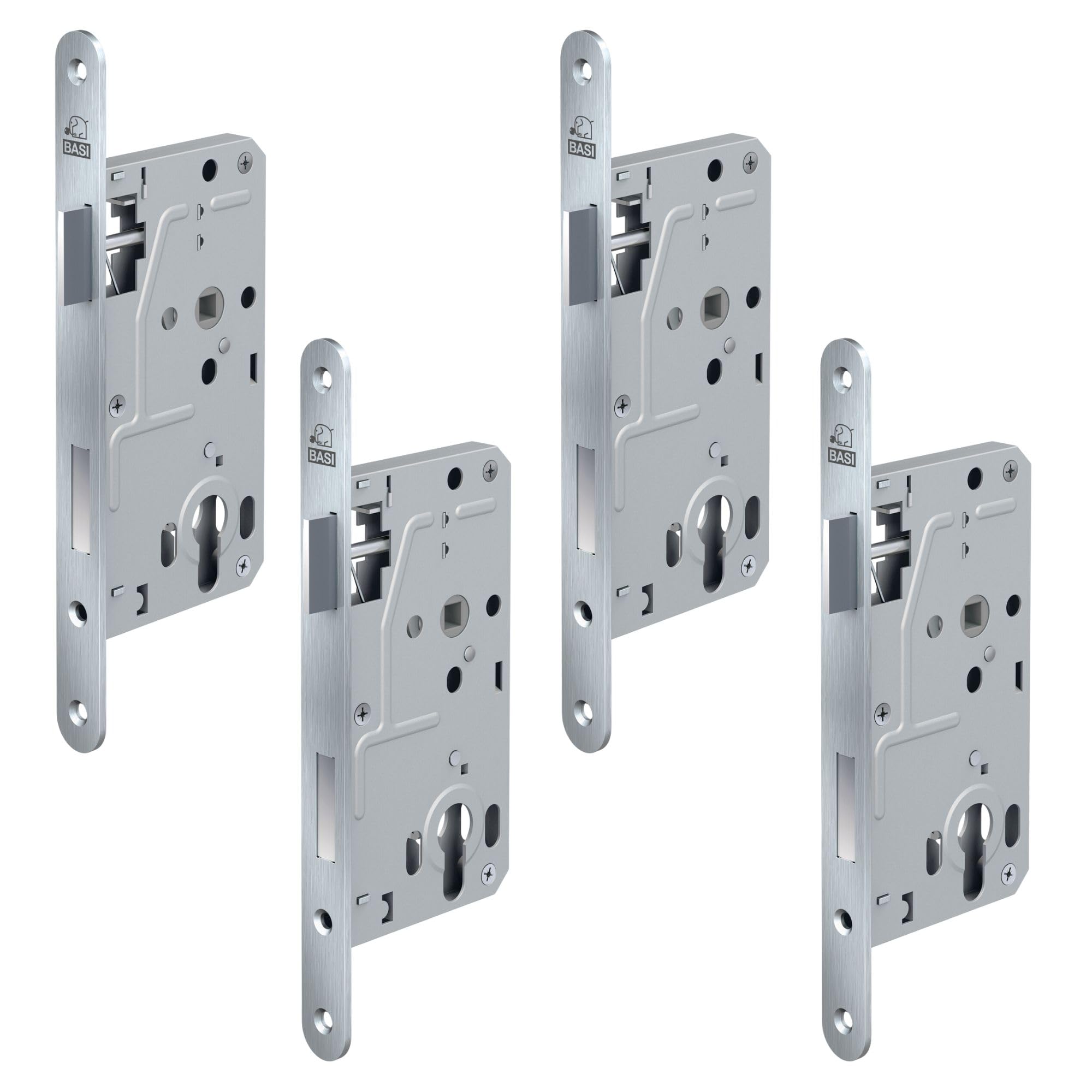 Serrure de porte de chambre haut de gamme avec têtière ronde inox durable