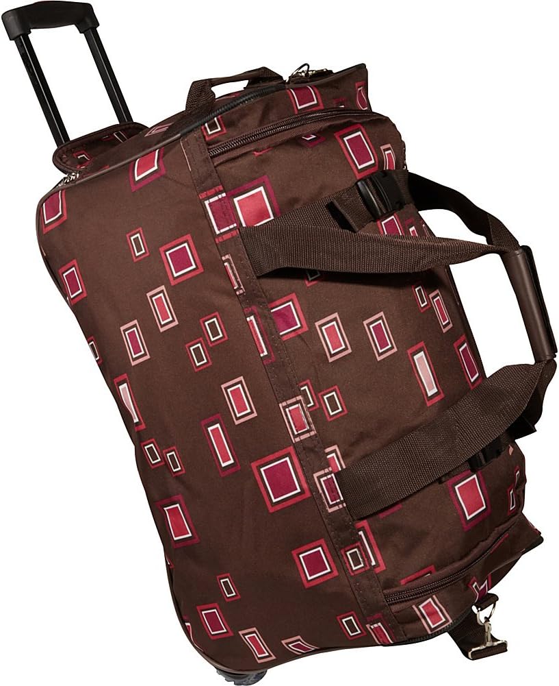 Rockland Rolling Duffel Bag 22" Chocolate