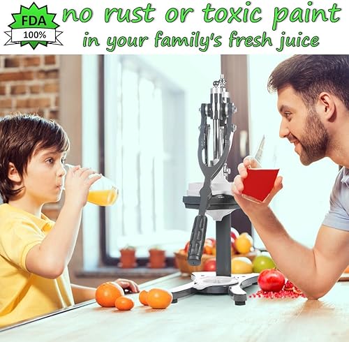 Miniatura 2 de Prensador manual de exprimidor de cítricos comercial Prensa de jugo de naranja, lima, limón, pomelo y granada recién exprimido como un chef