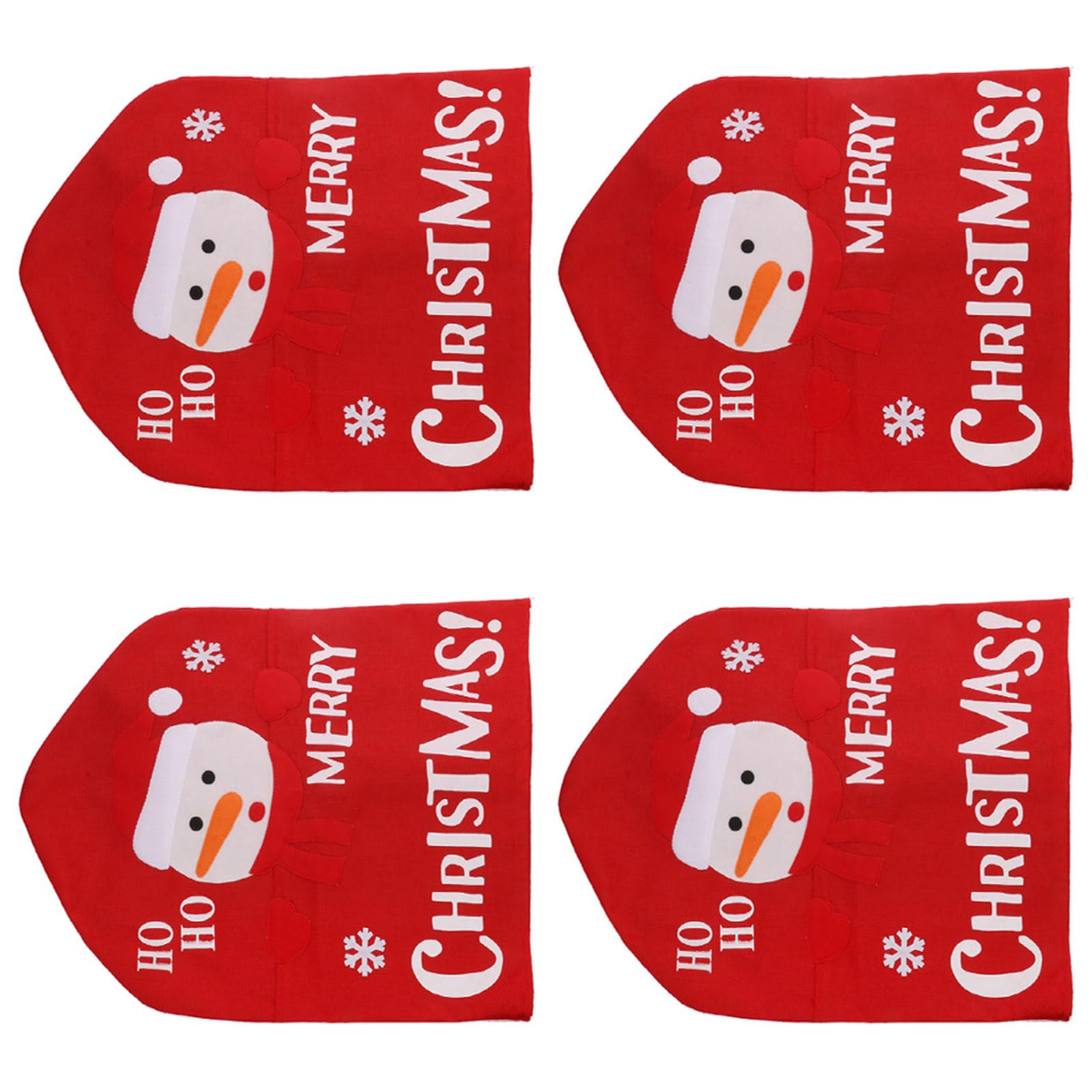 Tsophreniq Seasonal Santa Character Soft Chair Cover for Family Gatherings Christmas Celebration Quick Install Holiday Chair Slipcover