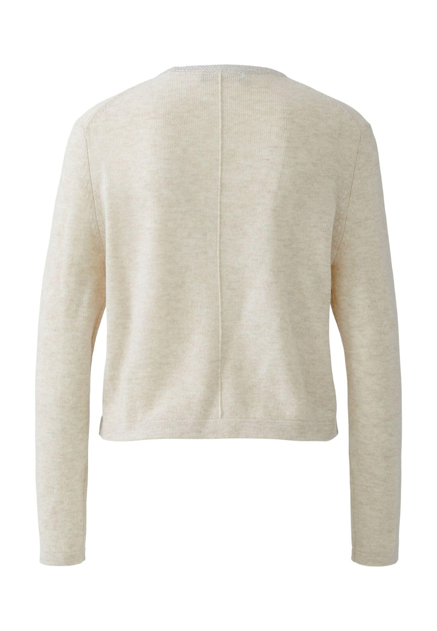 Oui Damen Pullover lässig geschnitten Uni