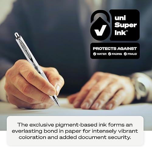 Vista 6 de Uni-Ball 40108 207 Premier - Bolígrafo retráctil de gel, punta media, tinta negra, 1 unidad