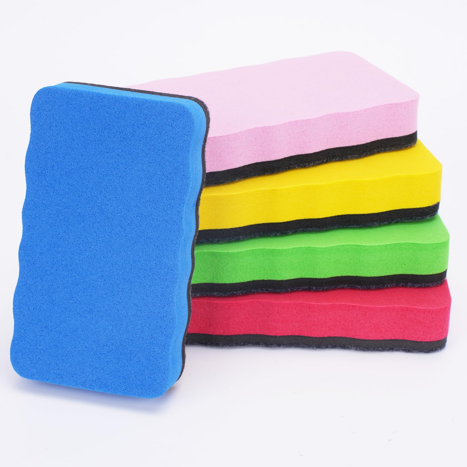 Lavagna Magnetica Premium Con Gomma Cancellabile A Secco 5x5 Cm – Mini Cancellino Magnetico Per Lavagne, Frigoriferi E Superfici Metalliche. Ideale Per Scuola, Ufficio E Casa