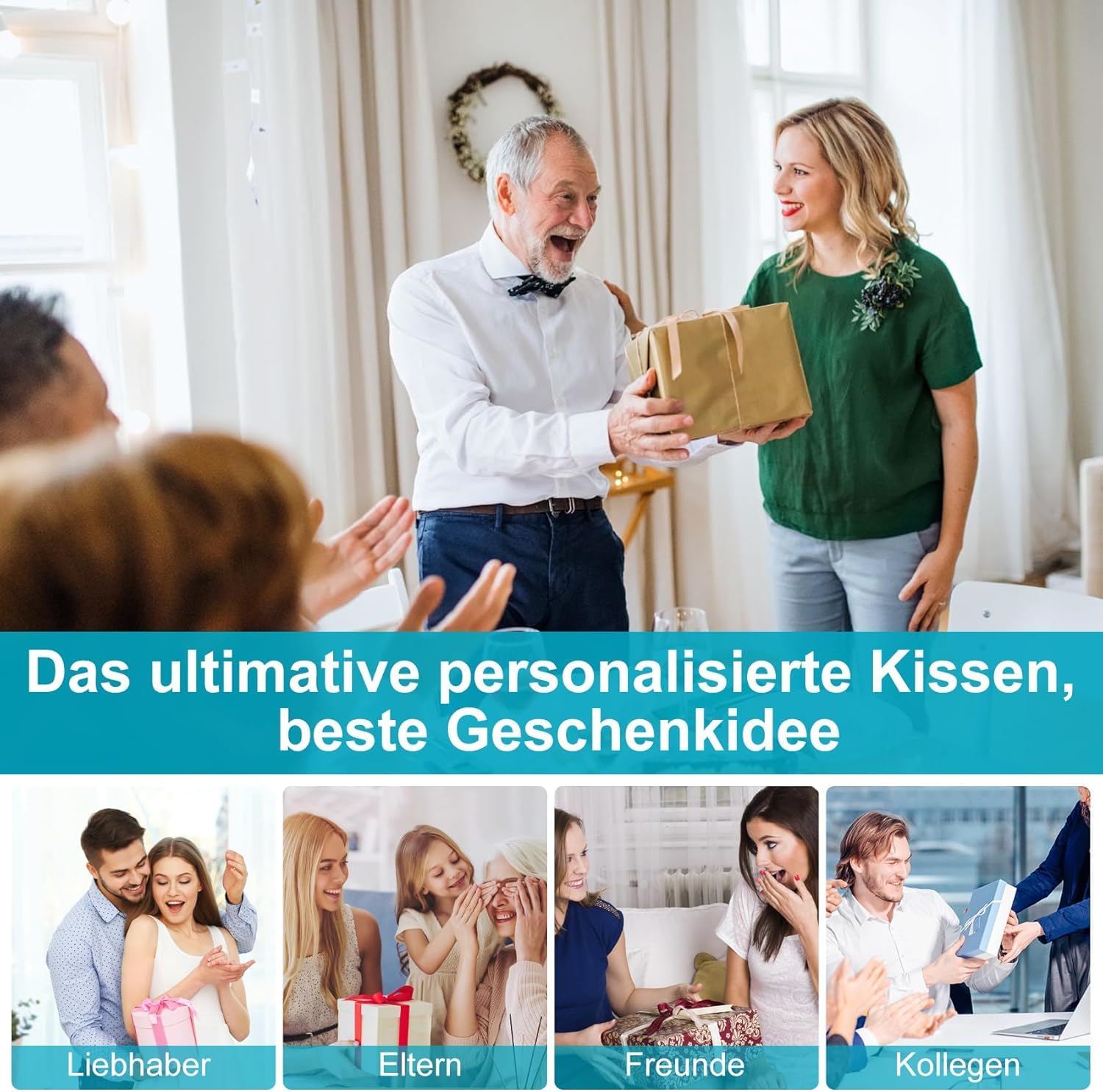 CPAP-Kissen für alle CPAP-Maskenbenutzer mit Schlauch, reduziert Luftauslässe und Druck der Maske, CPAP Memory Foam Kissen für Seitenschläf, Cpap Maskenkissen mit 1 Ersatzkissenbezug