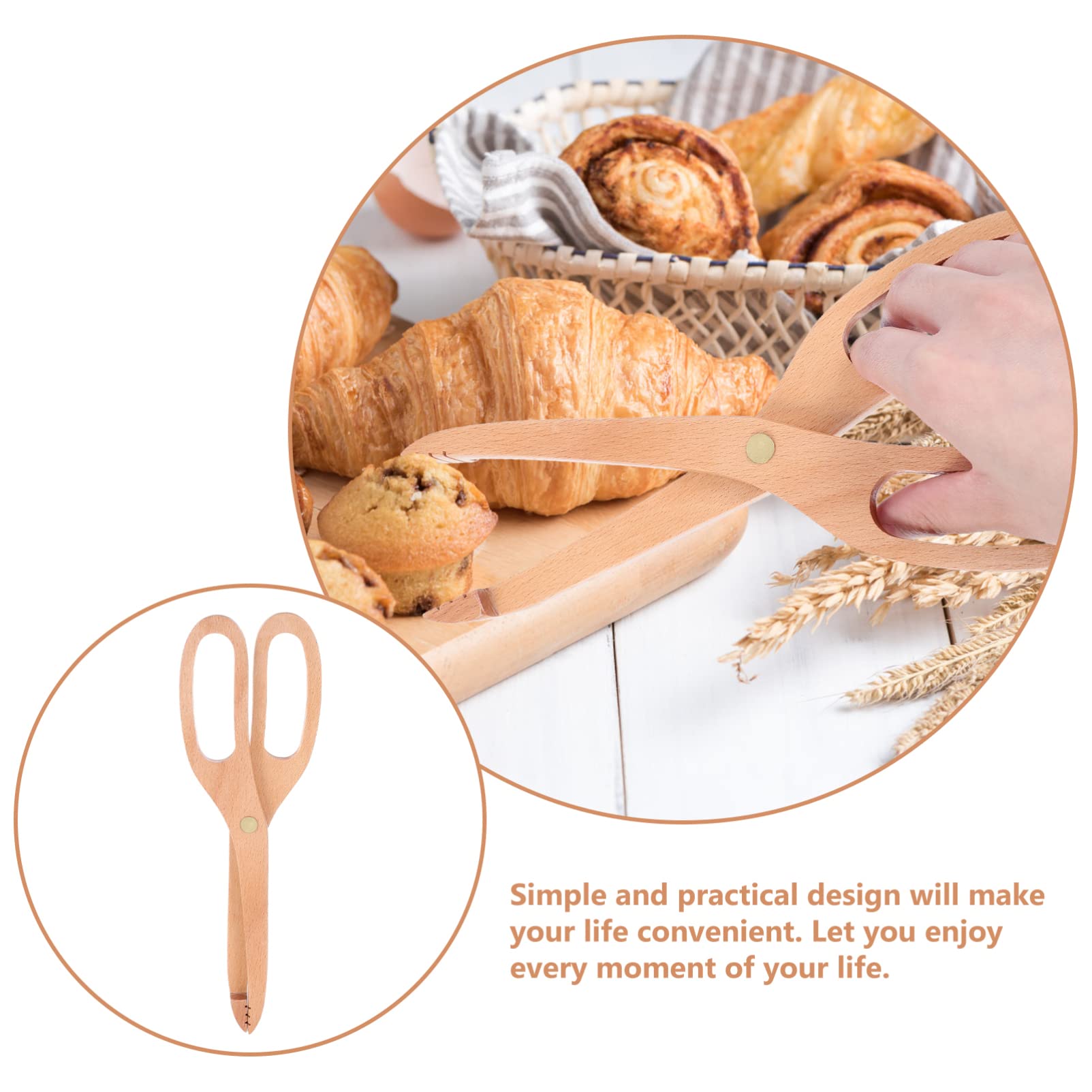 OUNONA 5piezas Pinza De Barbacoa Antideslizante De Inoxidable Para Servir Alimentos Clip Multifuncional Para Pan y Pasta Utensilio De Cocina Ergonomico