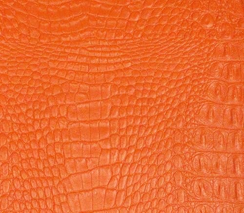 Miniatura 7 de The Yard - Tapicería de cuero falso de cocodrilo de tela de vinilo de 54 pulgadas de ancho (bronce)
