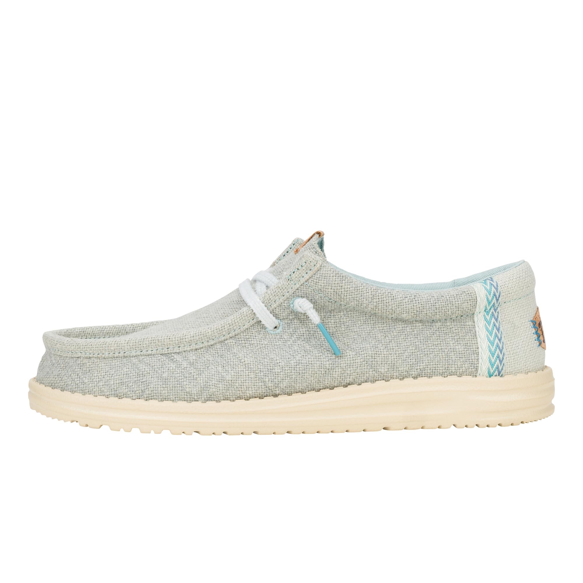 HEYDUDE - Wally Jute - Scarpe Uomo Slip-On - Mocassini, Cloud Blue/Dawn Blue, 43