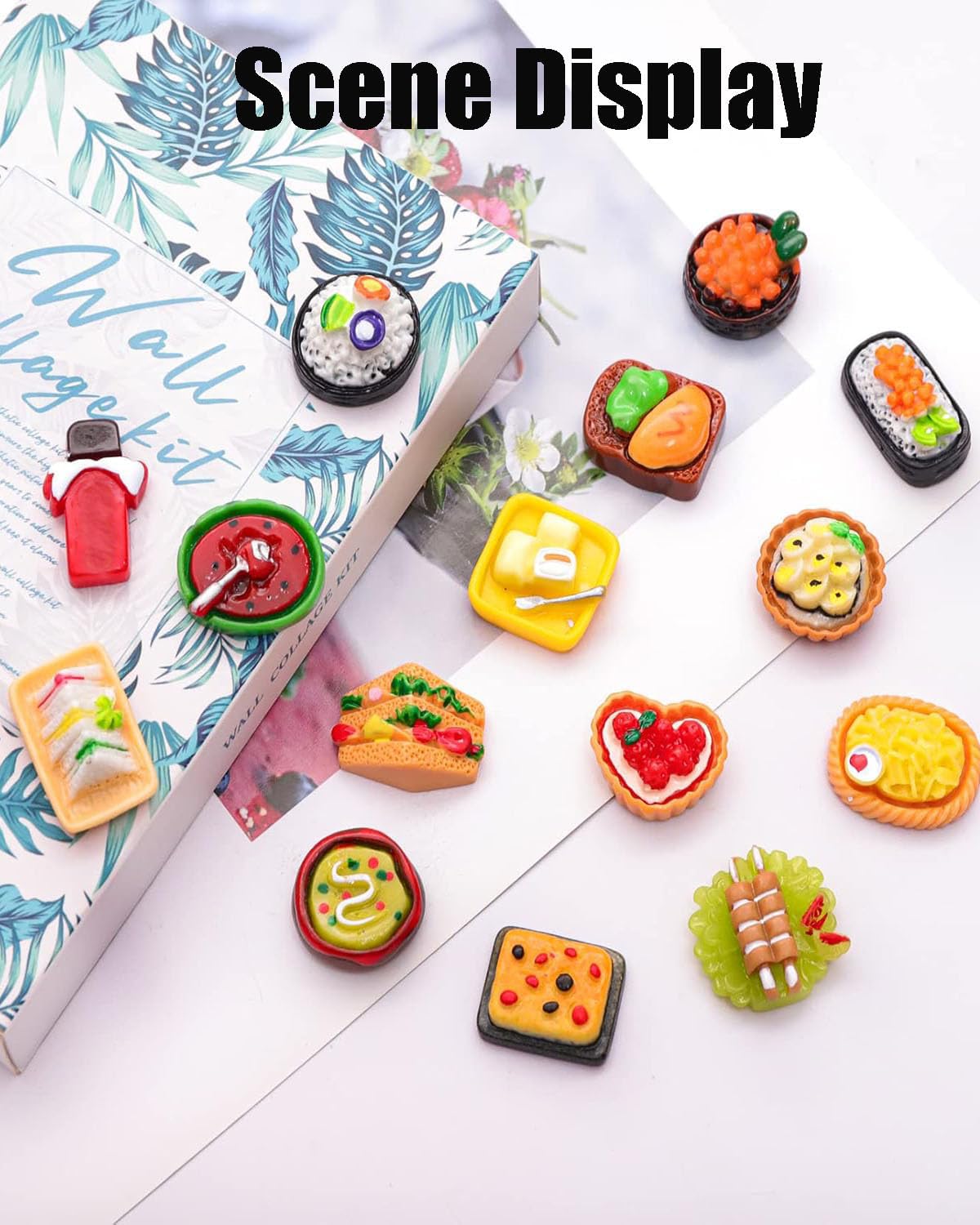 60PCS Miniature Toys, Resin Food Decorations, Random Assortment of Miniature Things, Blind Bag Style for Toy House and Miniature House Displays, Perfect for Home, Restaurant, and Shop Decor - Image 5 thumbnail