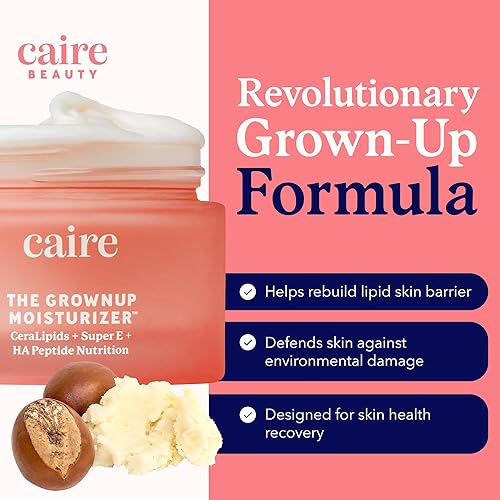 Miniatura 3 de Caire The Grownup Pro-Aging Moisturizer Advanced Hyaluronic Acid Peptide Natural Ceramide Lipid Replenishing Moisturizer. Lucha contra las arrugas,