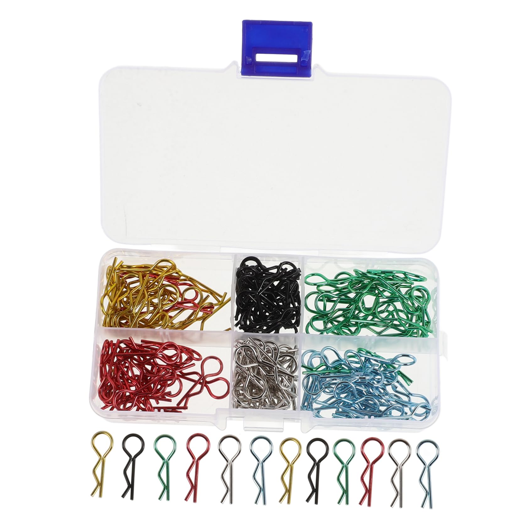 Healifty 1 Box Model Car Accessories Car Attach Body Shell Clips Truck Accessories Shell Clips Pins Car Decoration Part Accessory Body Pins Car Accessories Metal